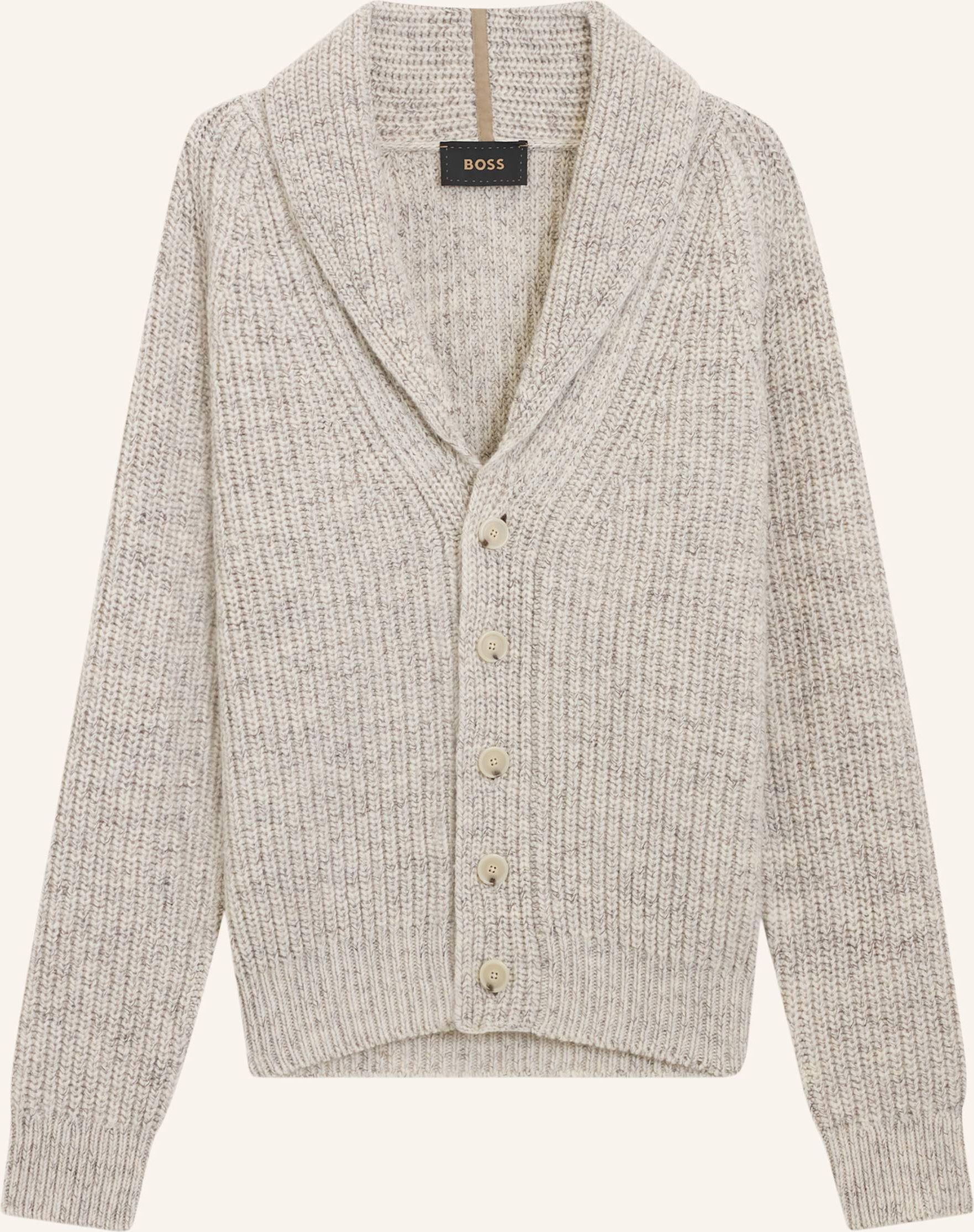 Boss Strickjacke L-Umonza Regular Fit beige