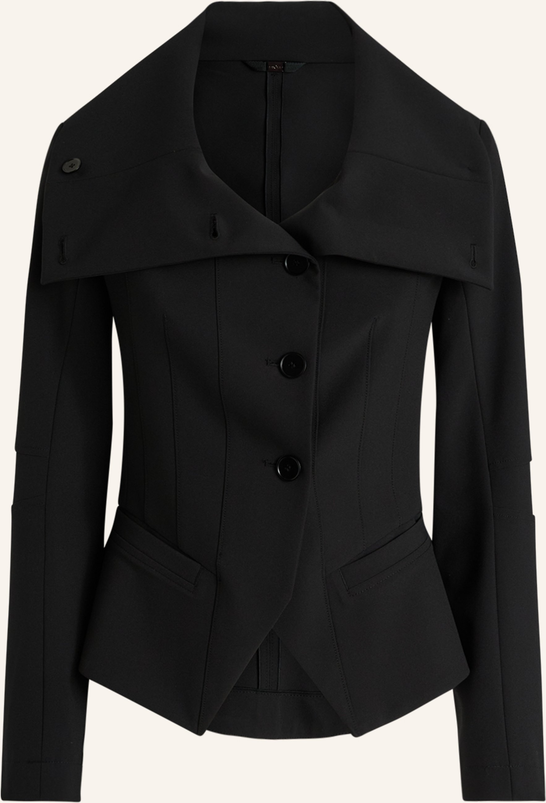 High Jacke Scrunch schwarz