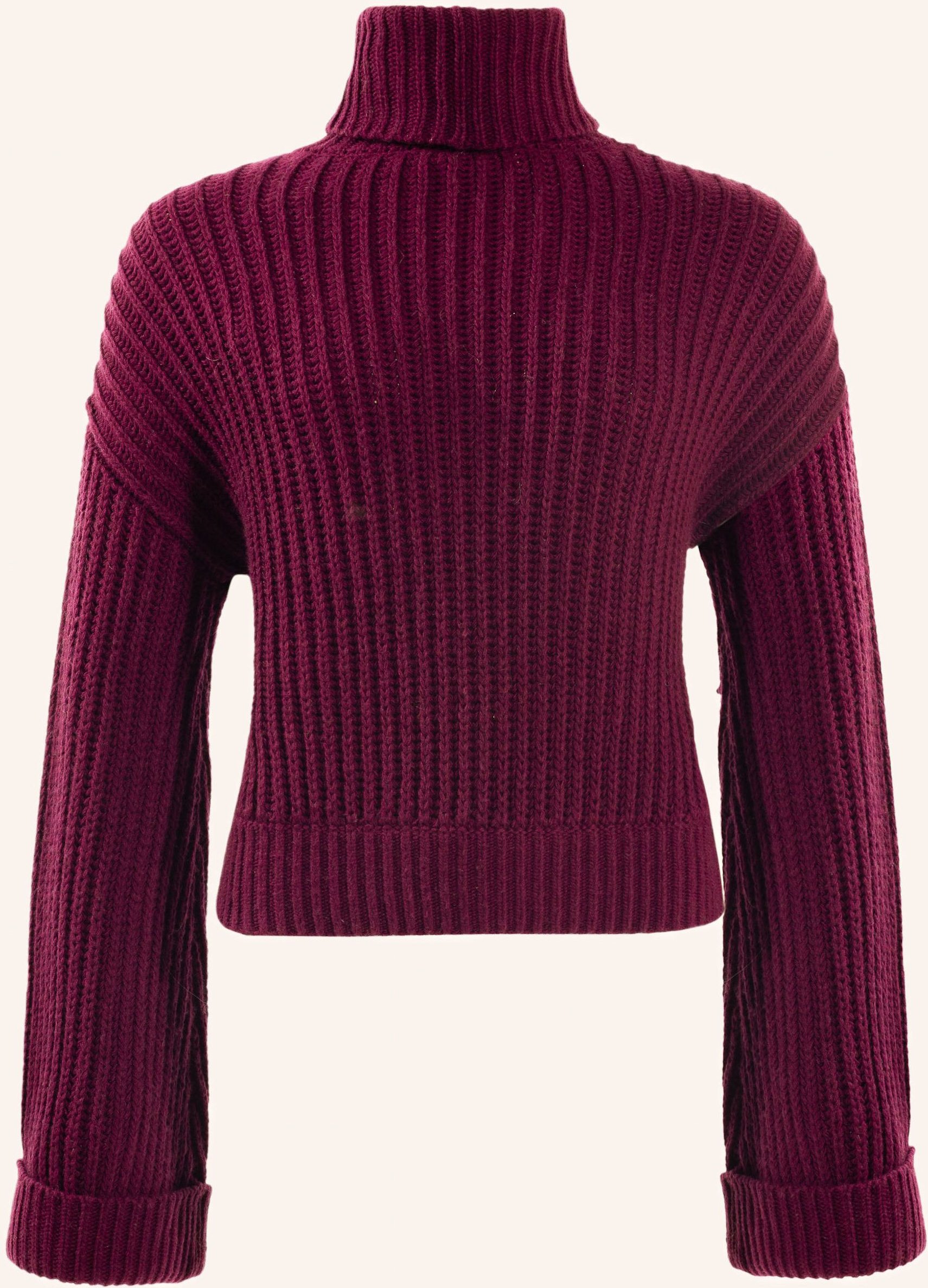 Adlysh Pullover Crop Pullover Mit Wolle rot