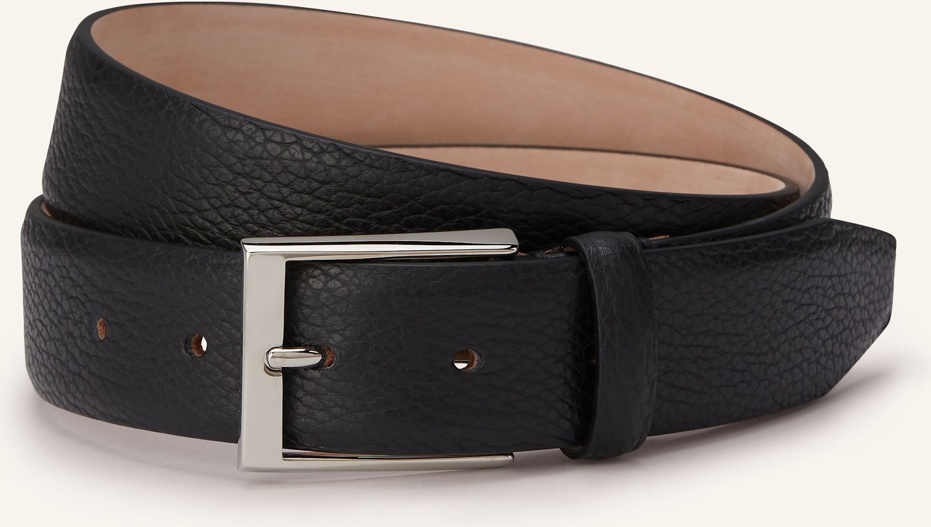 Post & Co Ledergürtel schwarz