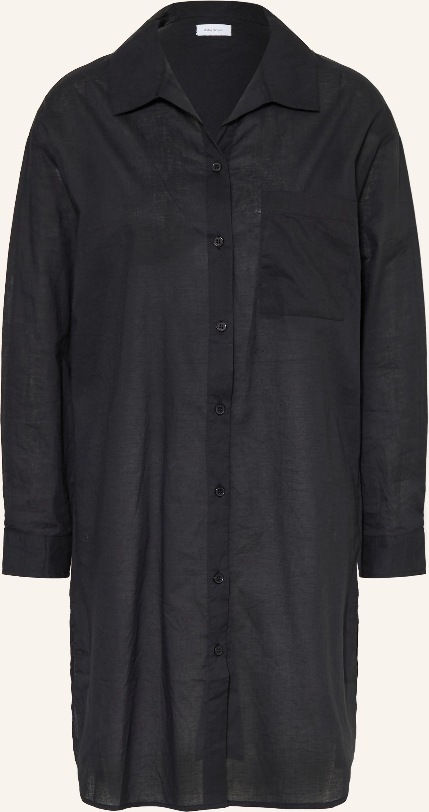 Darling Harbour Hemdblusenkleid schwarz
