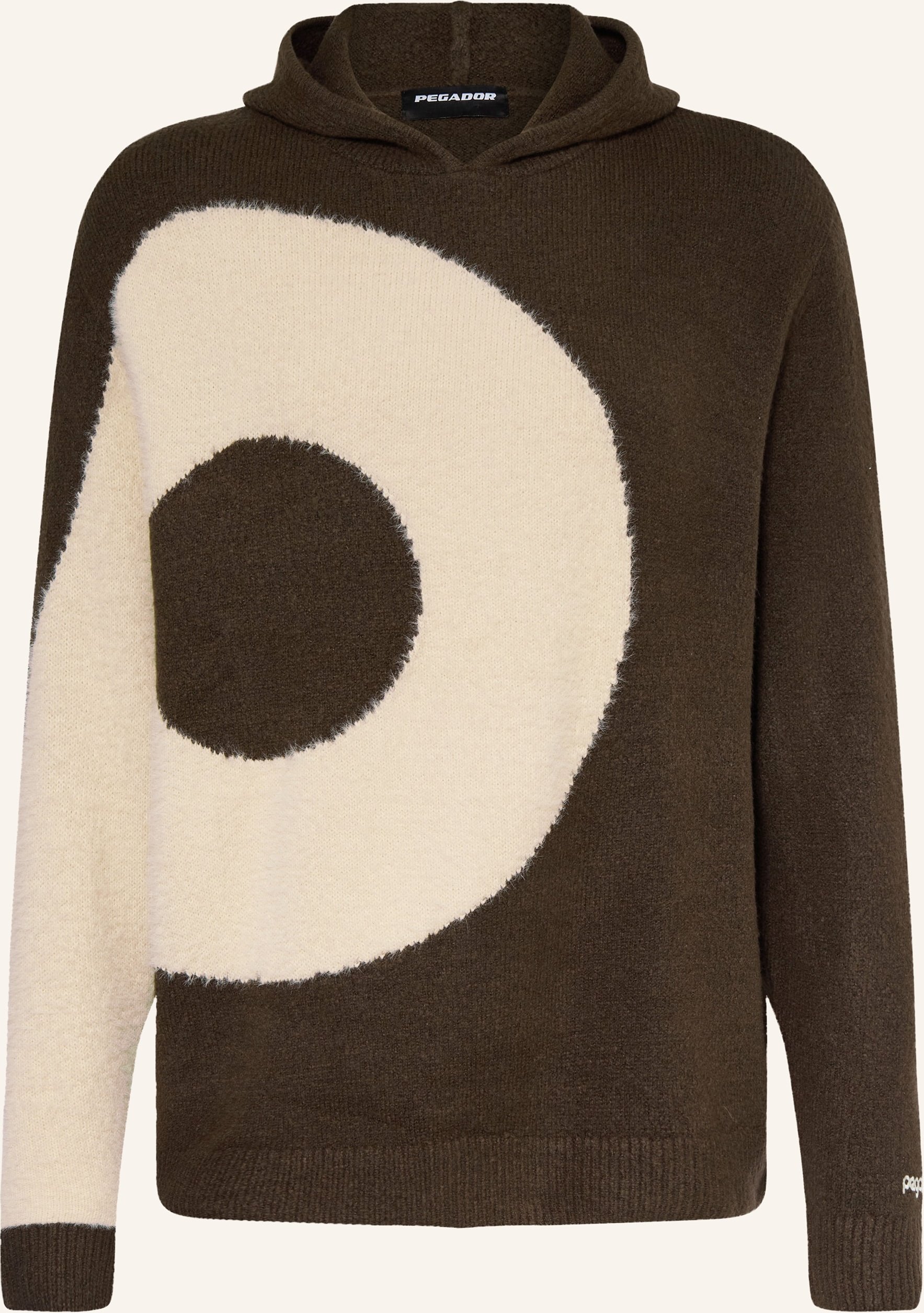 Pegador Strick-Hoodie Karwar beige