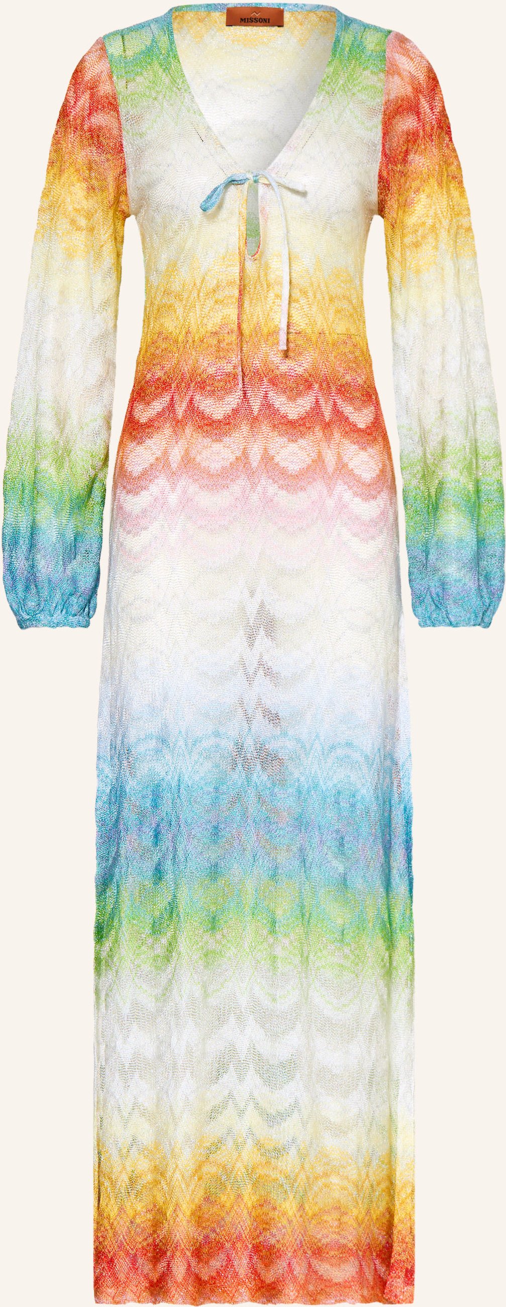 Missoni Strandkleid Mit Glitzergarn blau