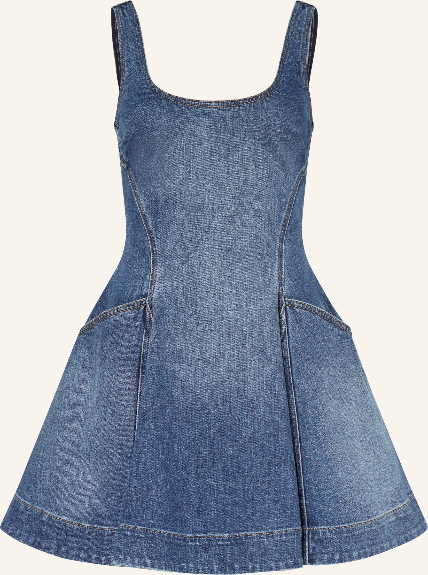Self-Portrait Jeanskleid blau