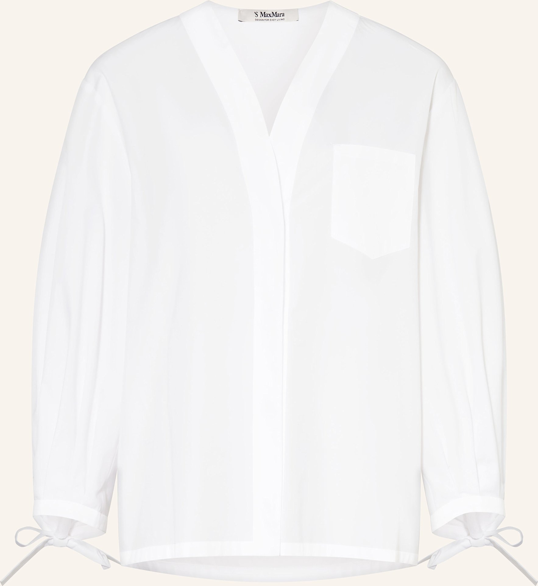 S Max Mara Bluse Oro weiss