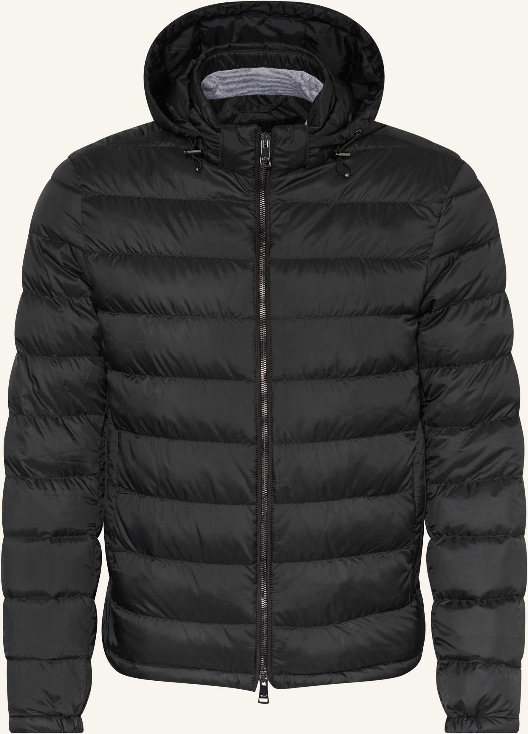 Paul & Shark Lightweight-Daunenjacke Mit Abnehmbarer Kapuze schwarz