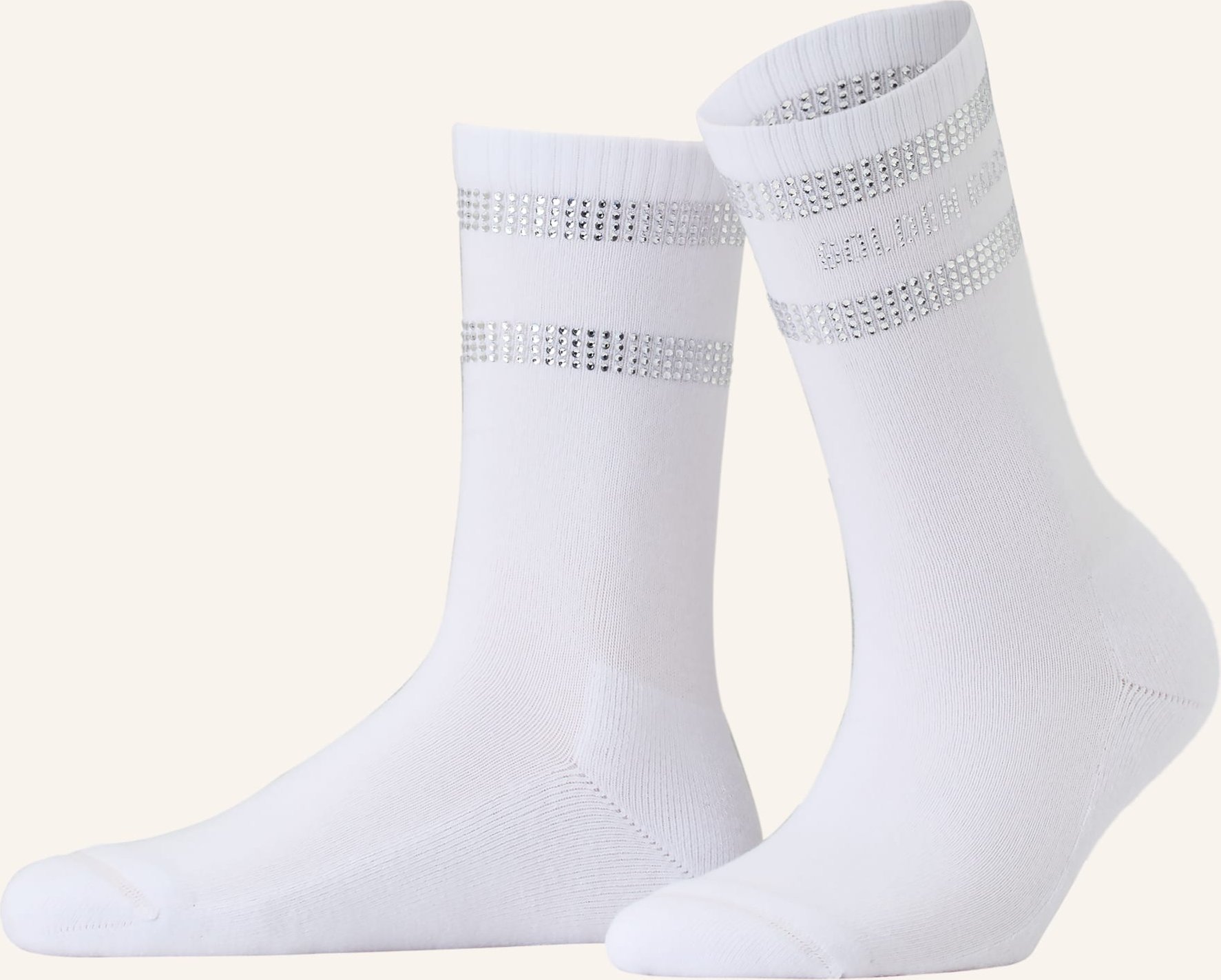 Golden Goose Socken Mit Schmucksteinen weiss