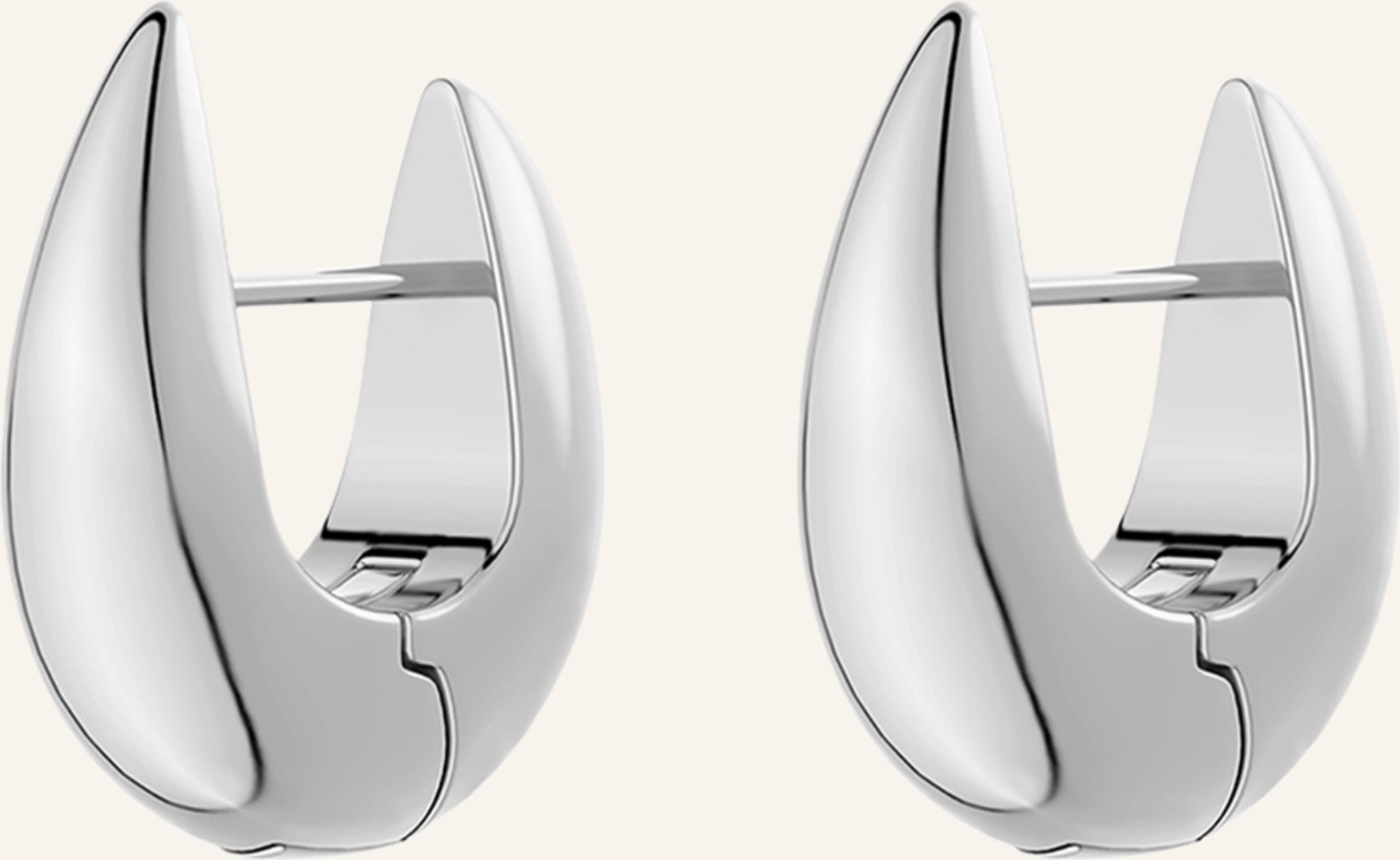 Edblad Creolen Crest S silber