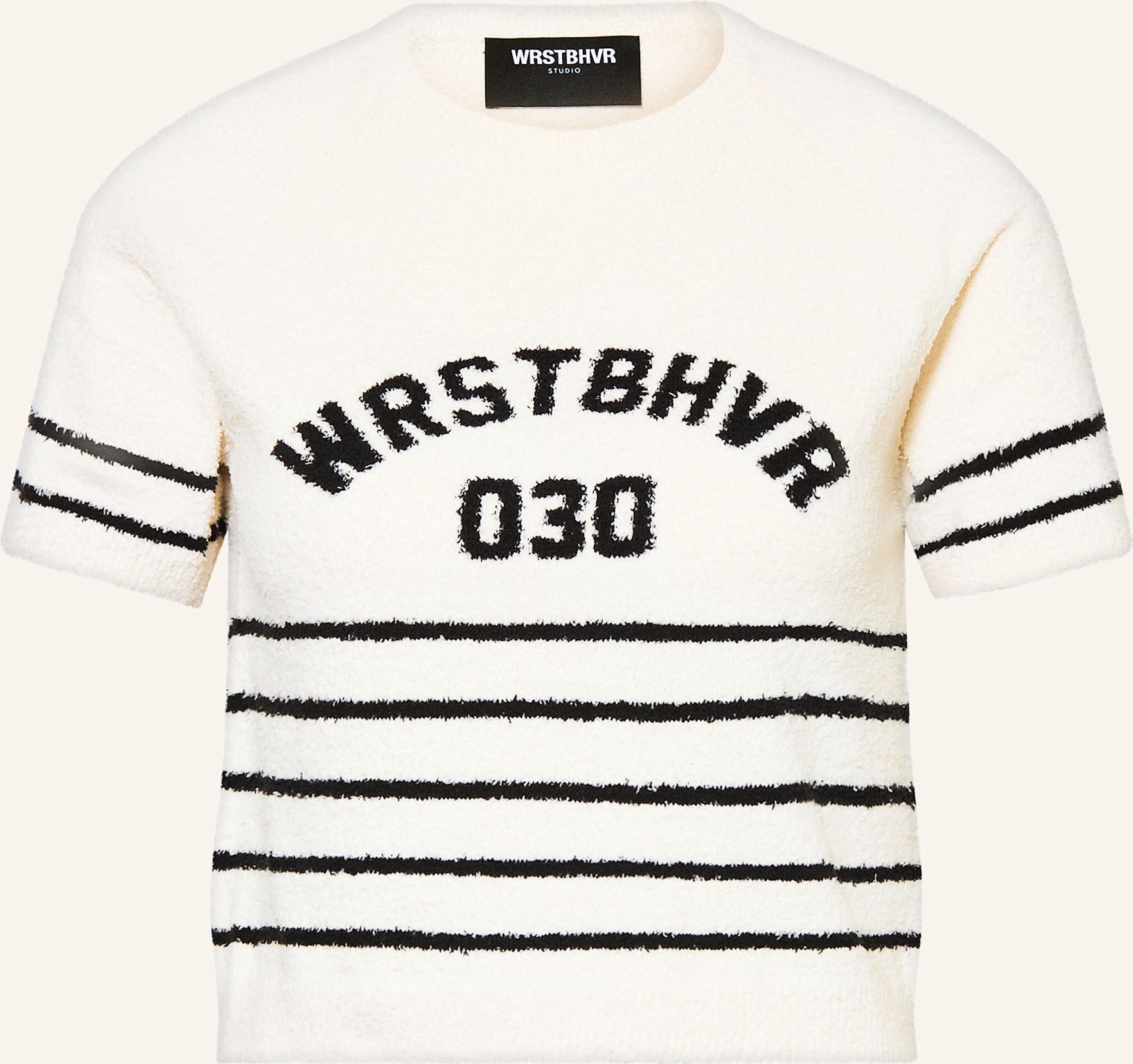 Thumbnail - Wrstbhvr Cropped-Strickshirt Mady weiss