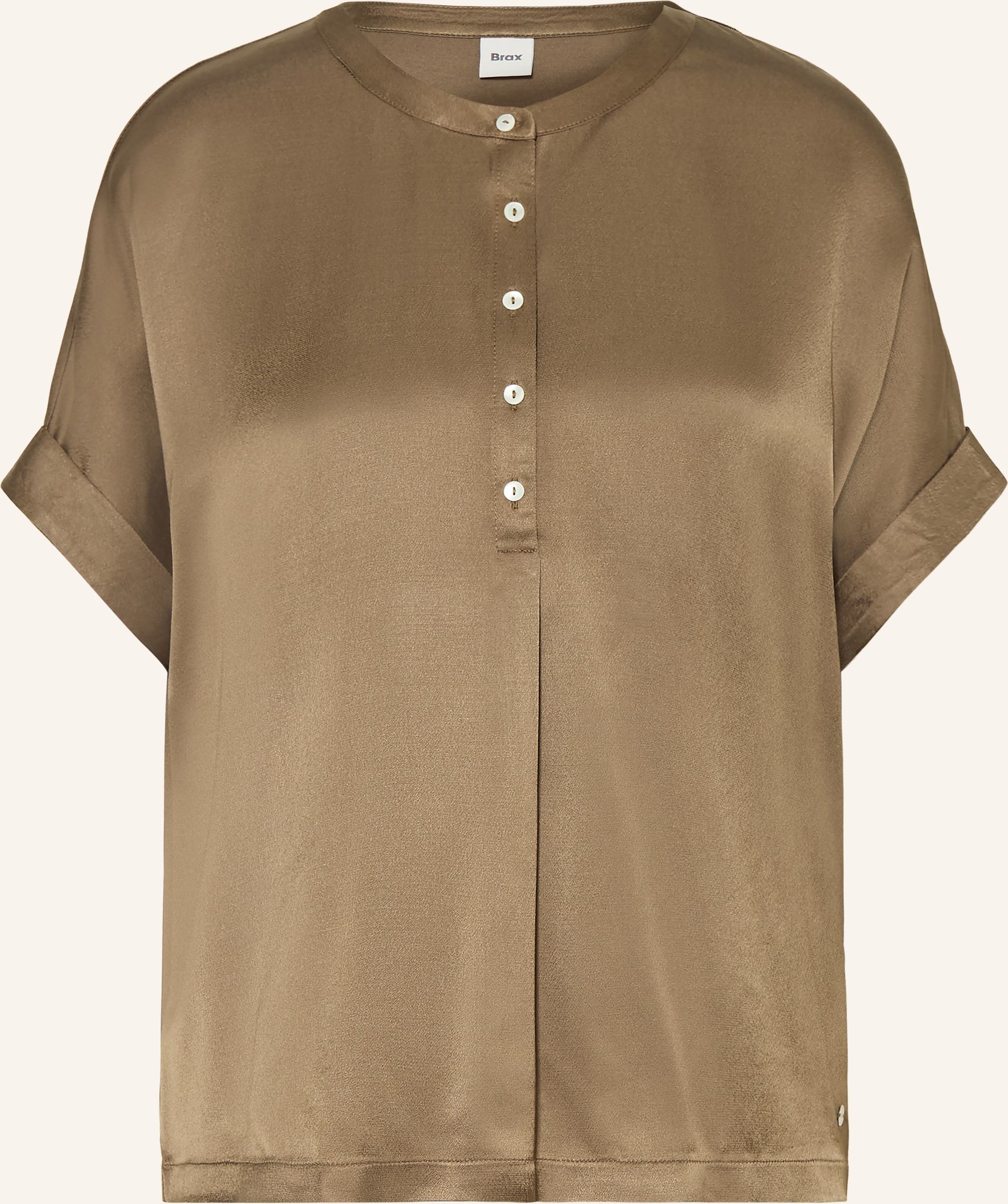 Brax Blusenshirt Claire Aus Satin beige