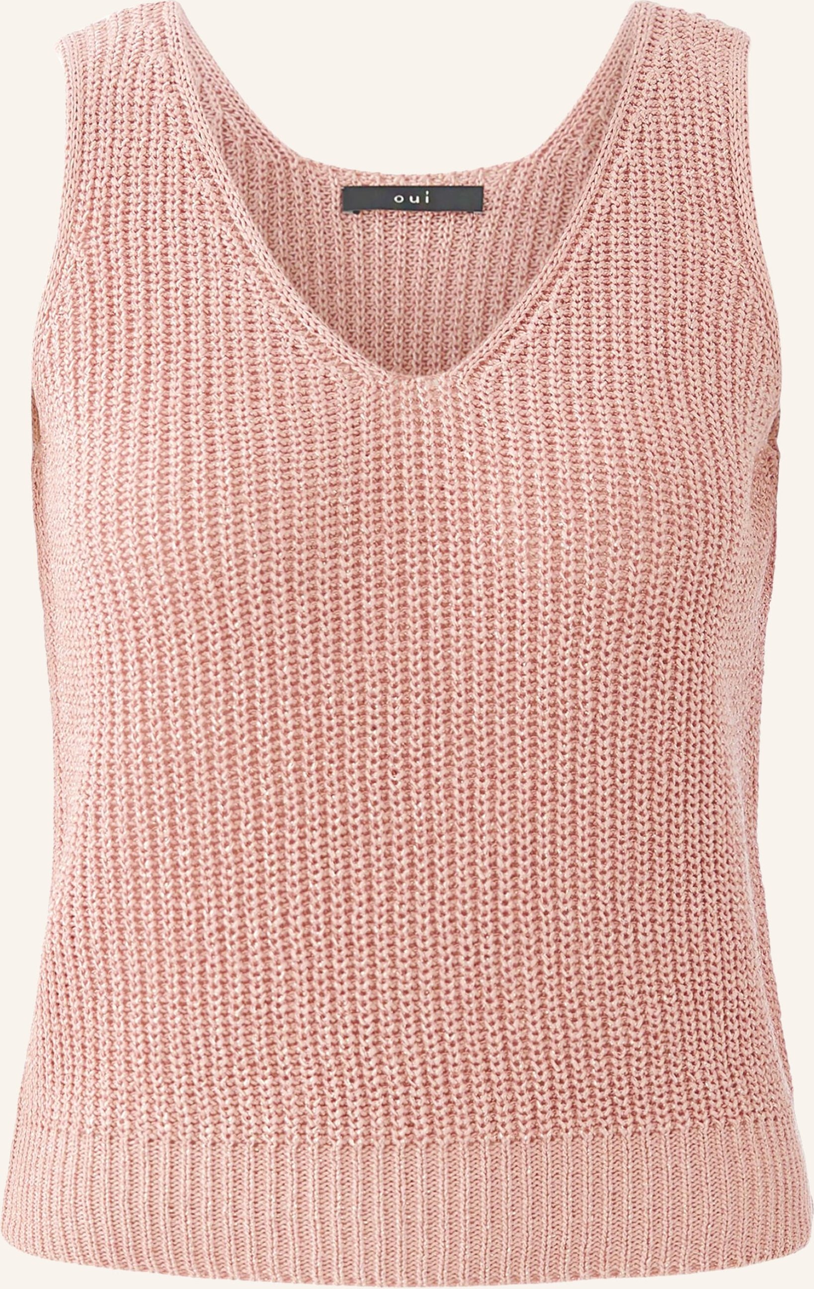 Oui Stricktop Mit Glitzergarn rosa