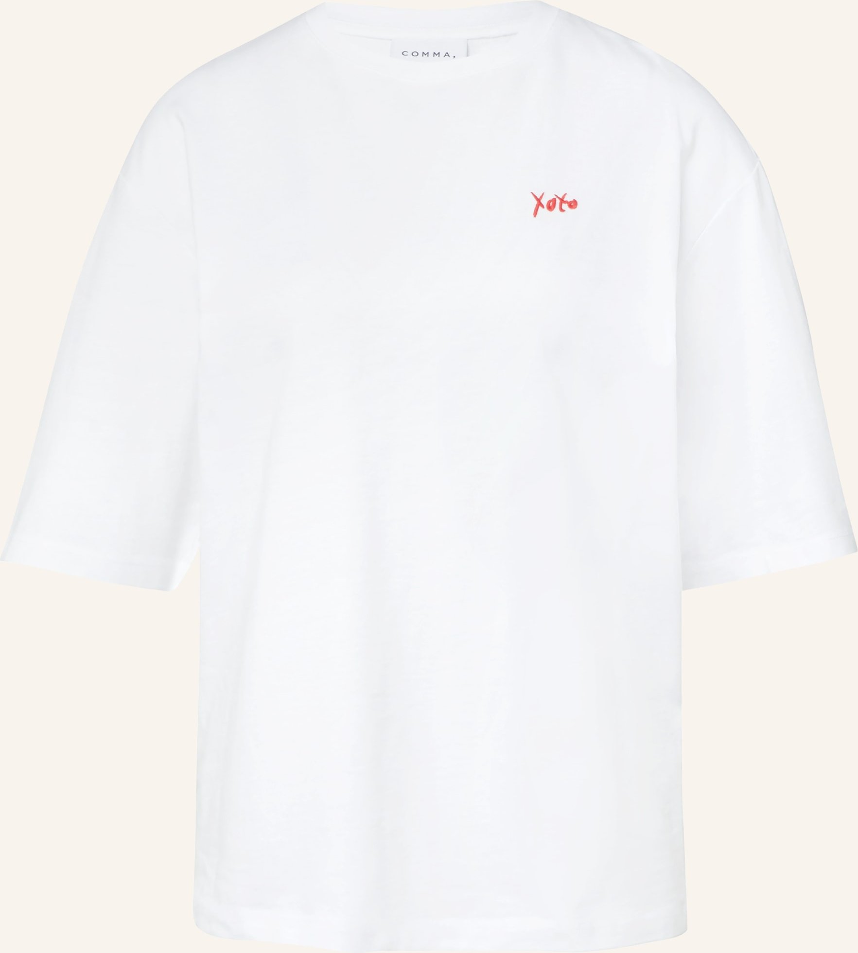 Comma T-Shirt weiss