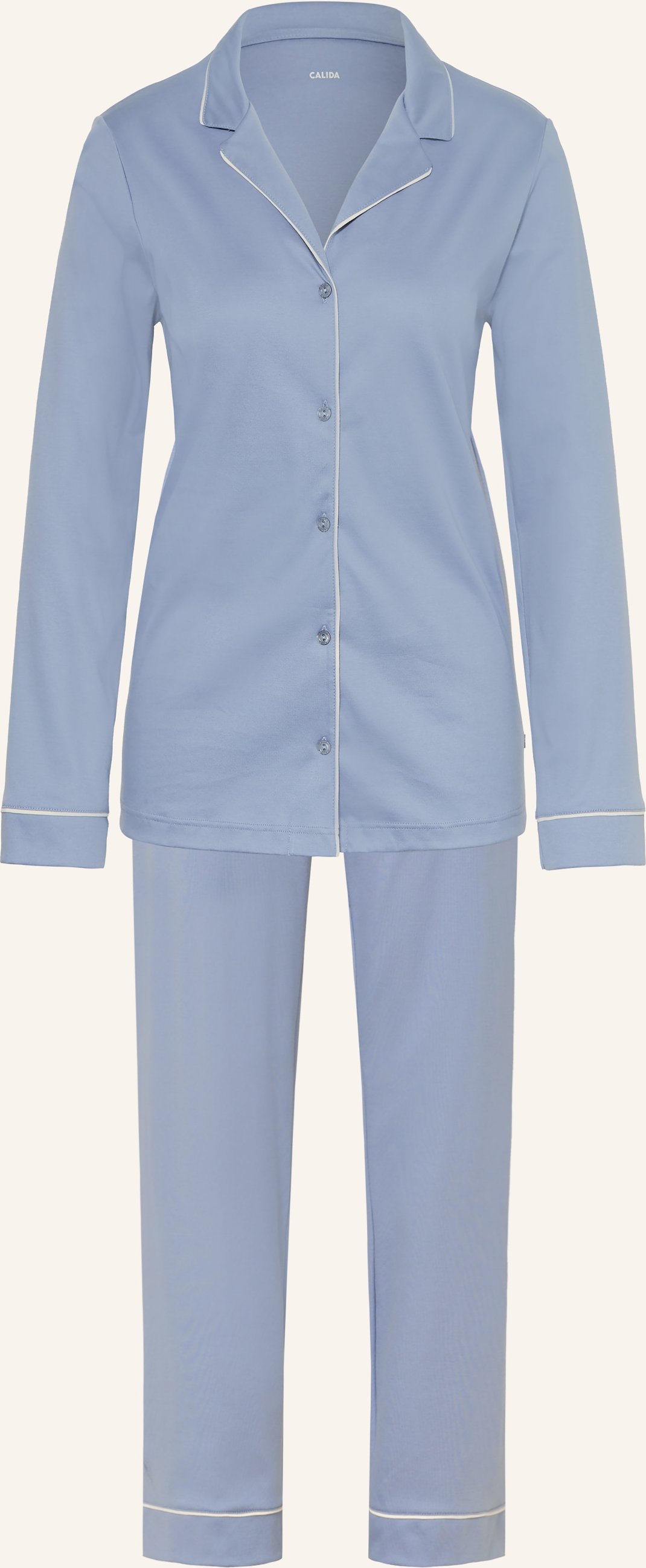 Calida Schlafanzug Night Lovers blau