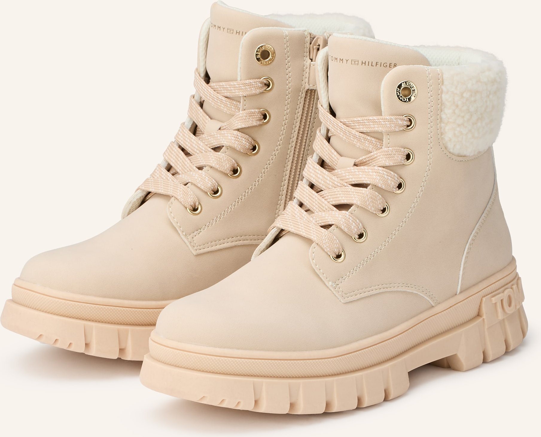 Tommy Hilfiger Schnürboots beige