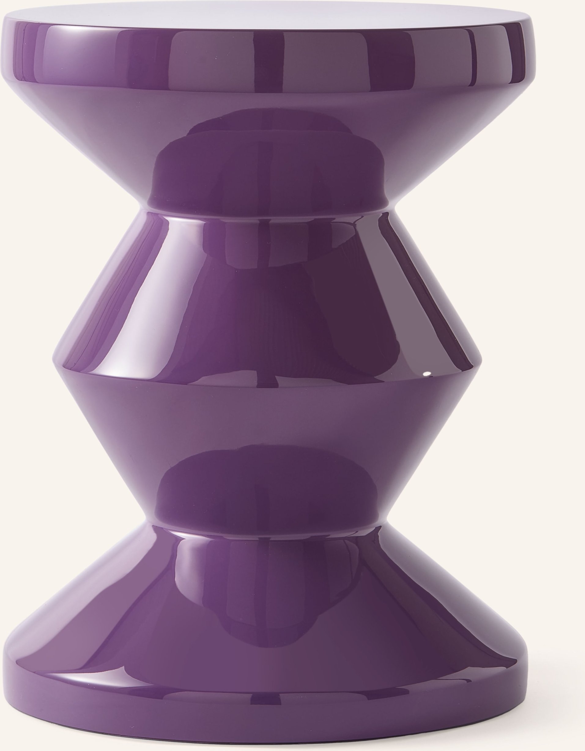 Polspotten Hocker Zig Zag lila