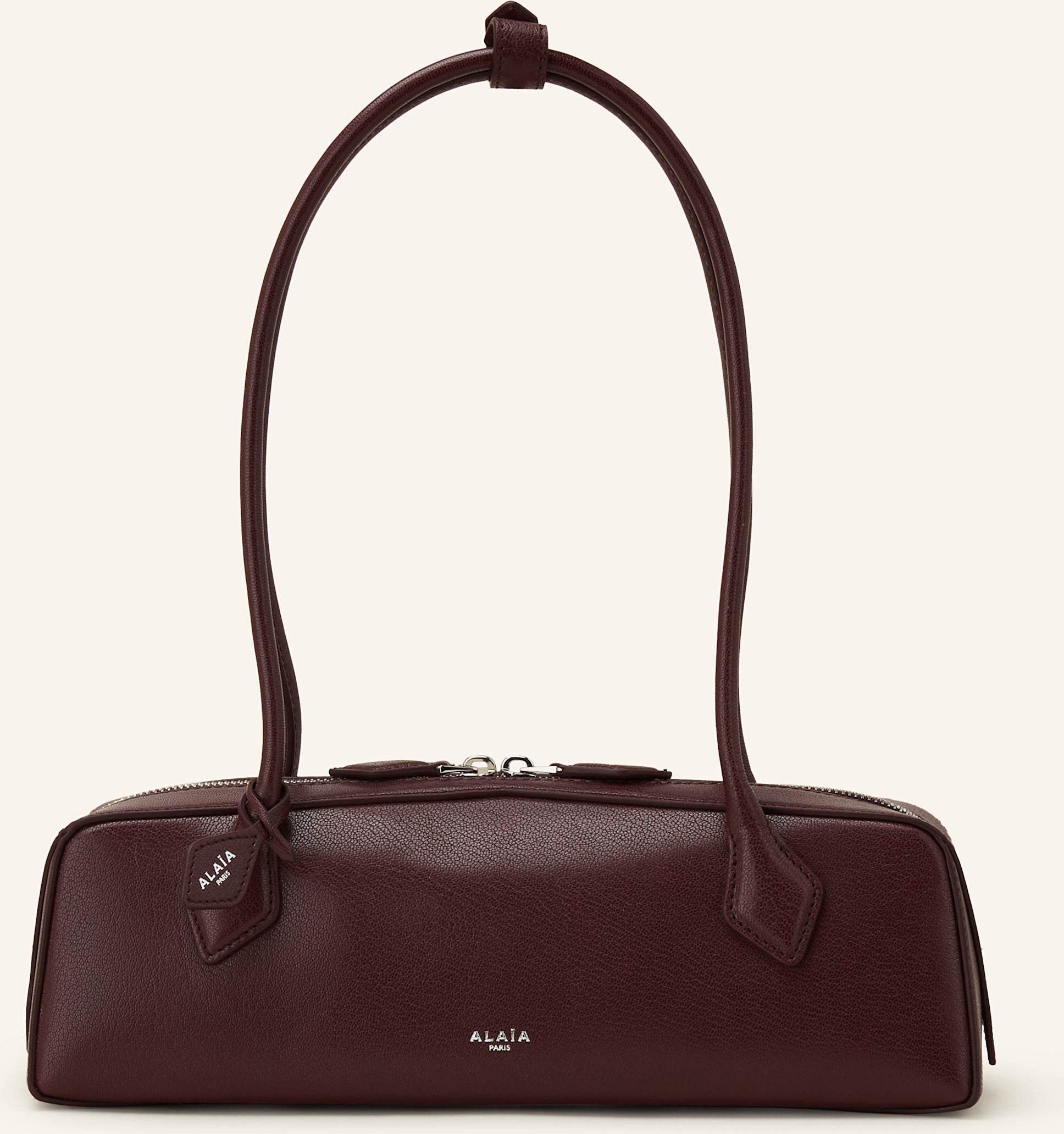 Thumbnail - Alaïa Schultertasche Le Teckel Medium rot