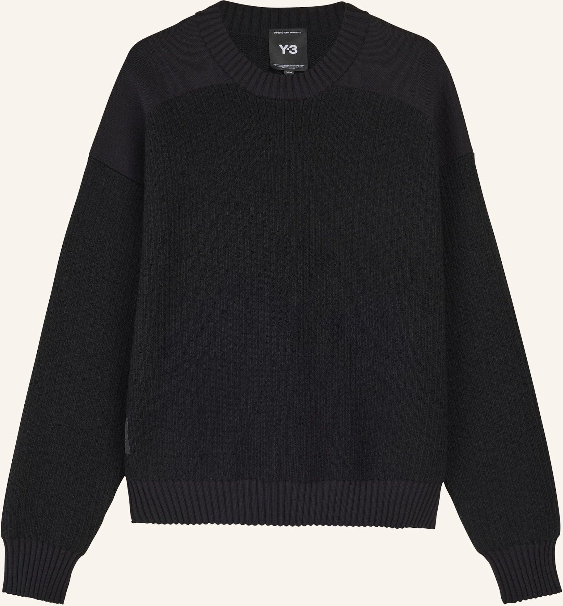 Y-3 Y-3 Ut Knit Crew Pullover schwarz