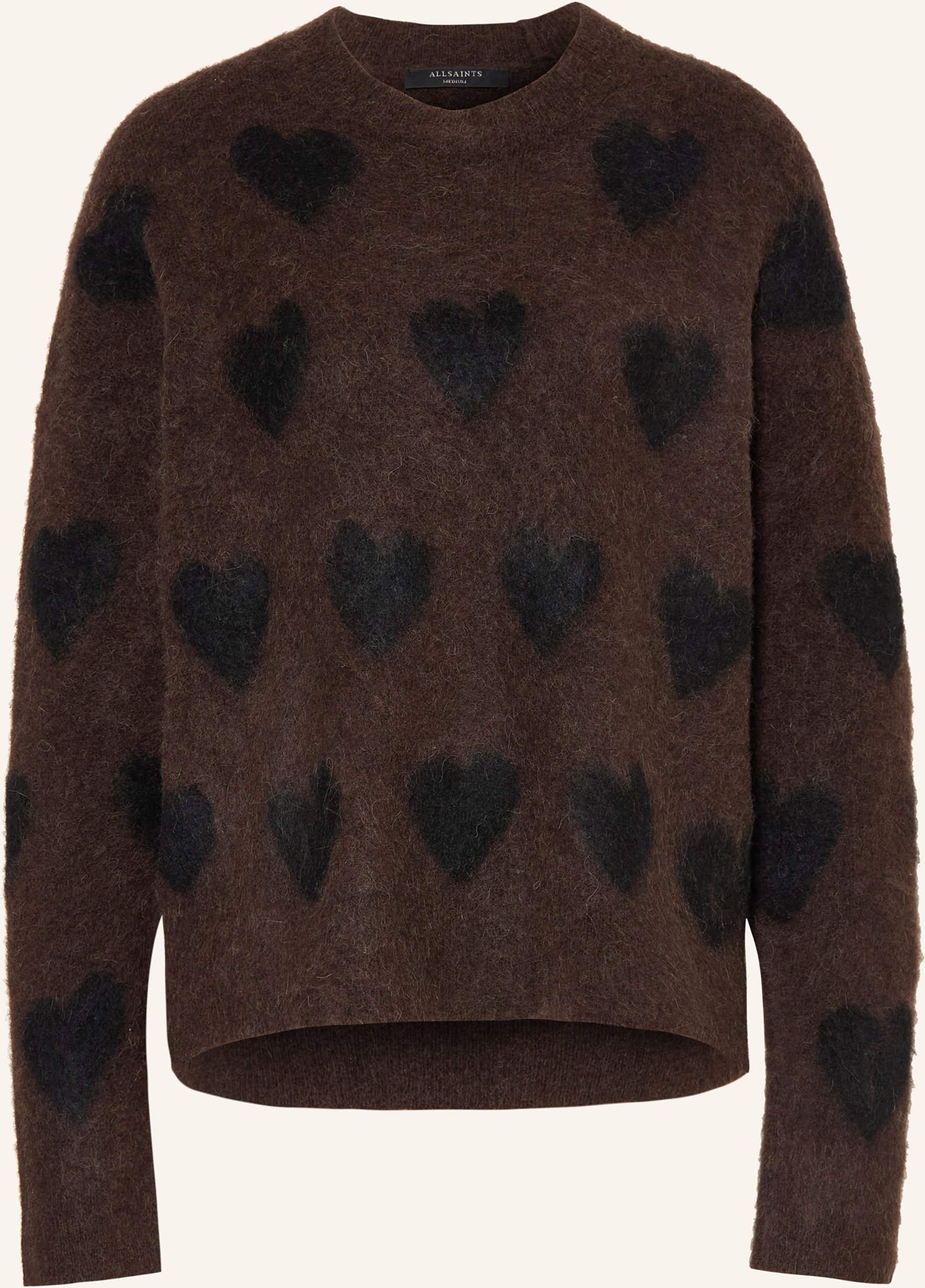 Allsaints Pullover Amora Mit Alpaka braun