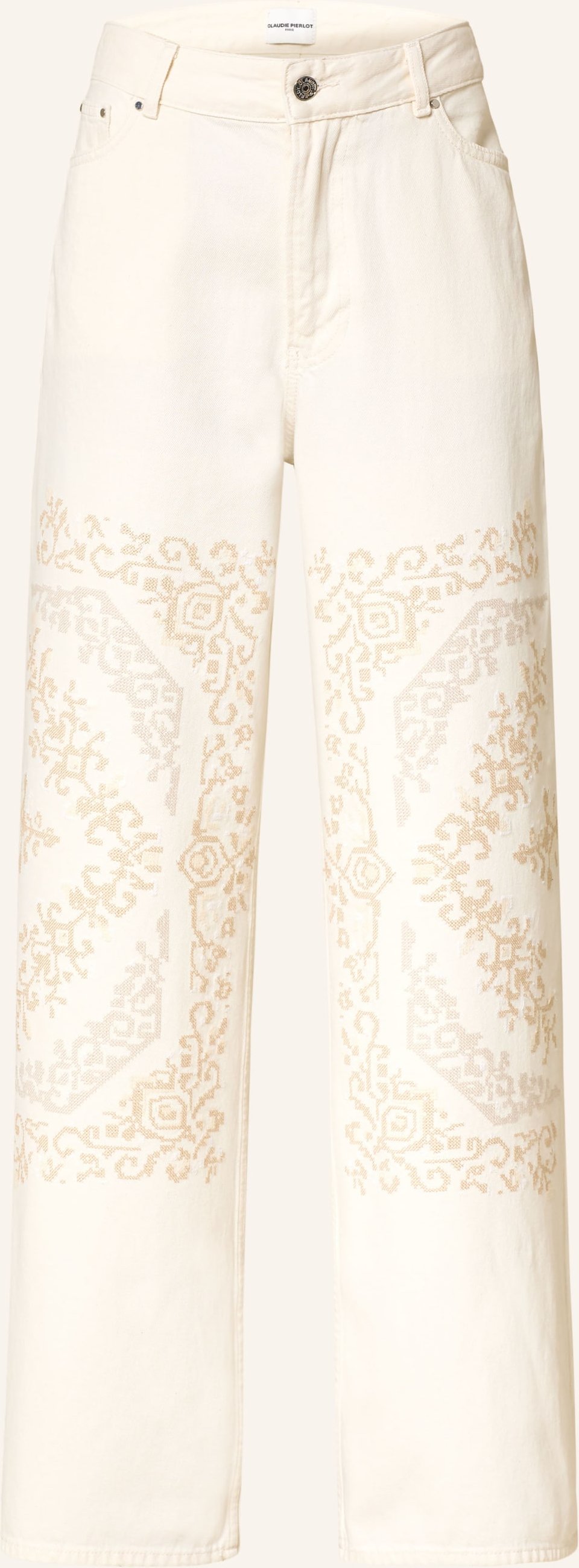 Claudie Pierlot Wide Leg Jeans weiss