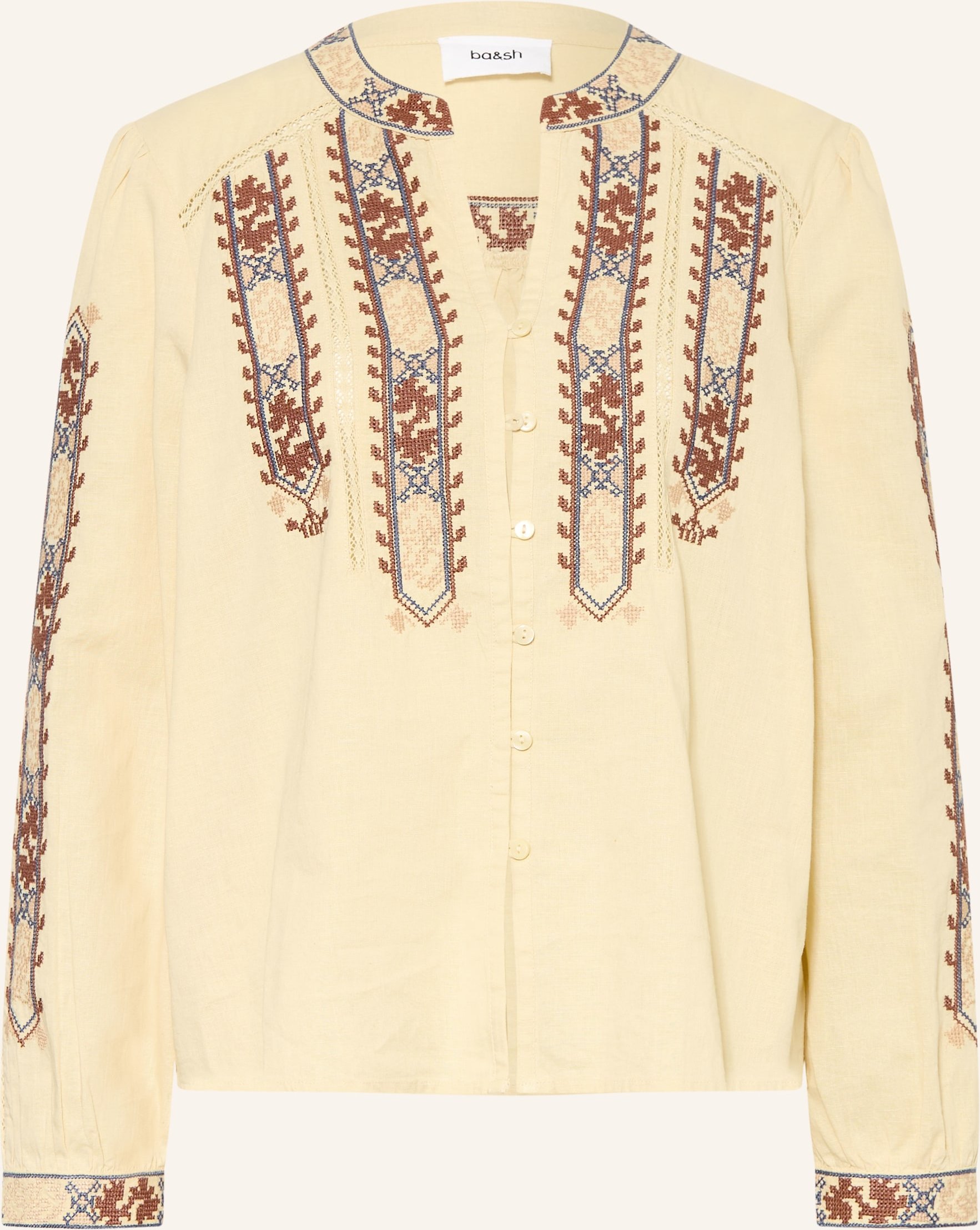 Ba&Sh Bluse Faustina Mit Spitze beige