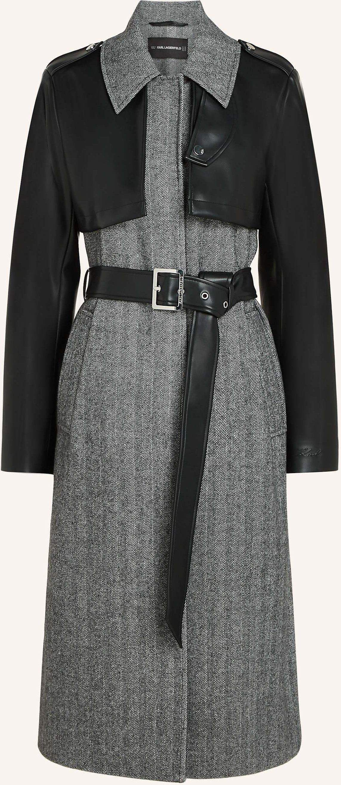 Karl Lagerfeld Mantel grau