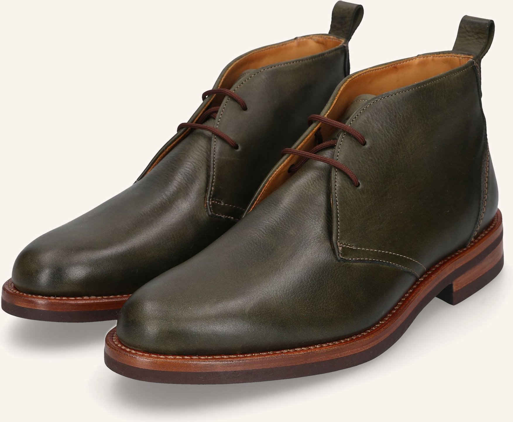 Heinrich Dinkelacker Schnürboots Genf Plain N gruen