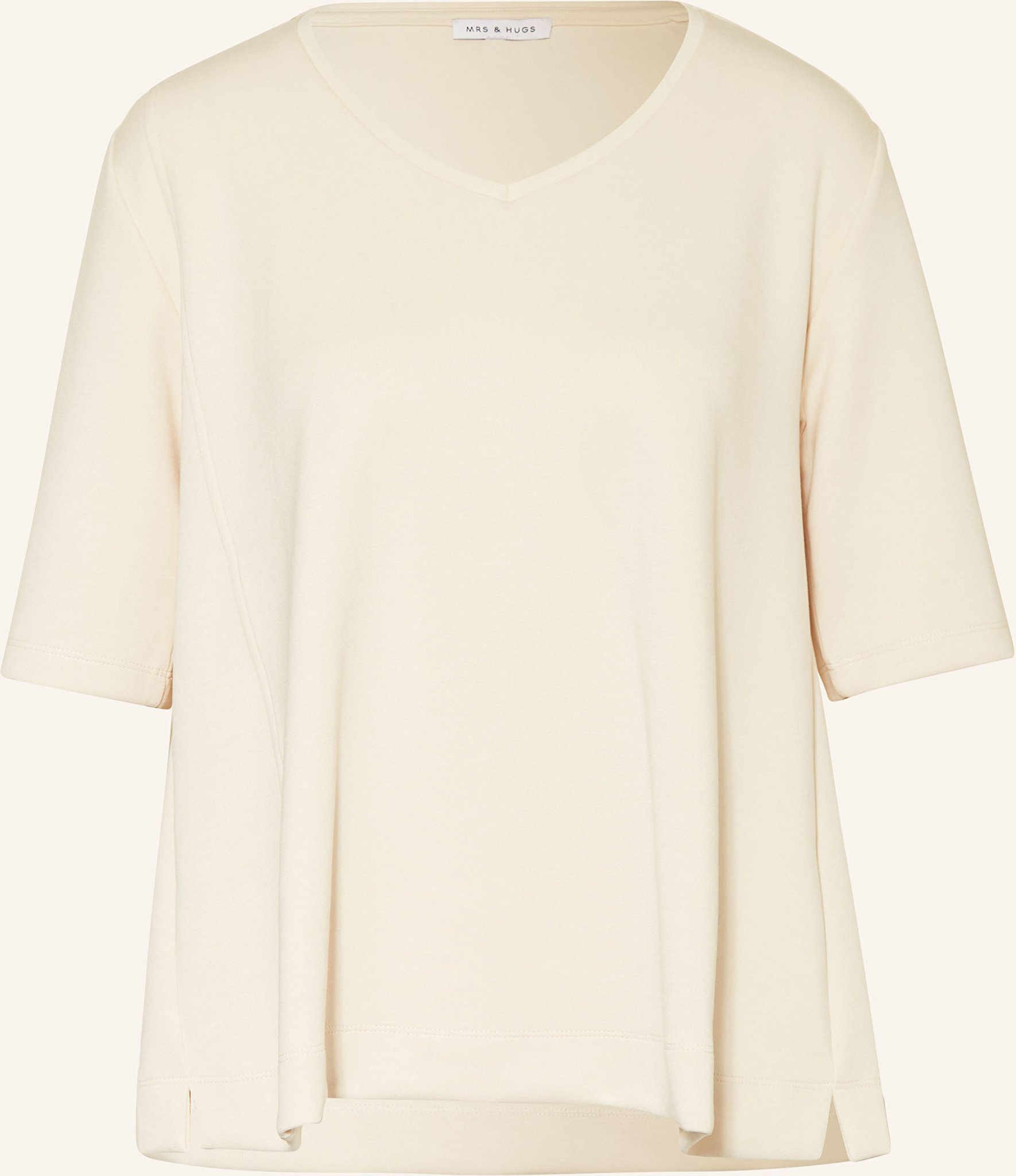 Mrs & Hugs T-Shirt beige