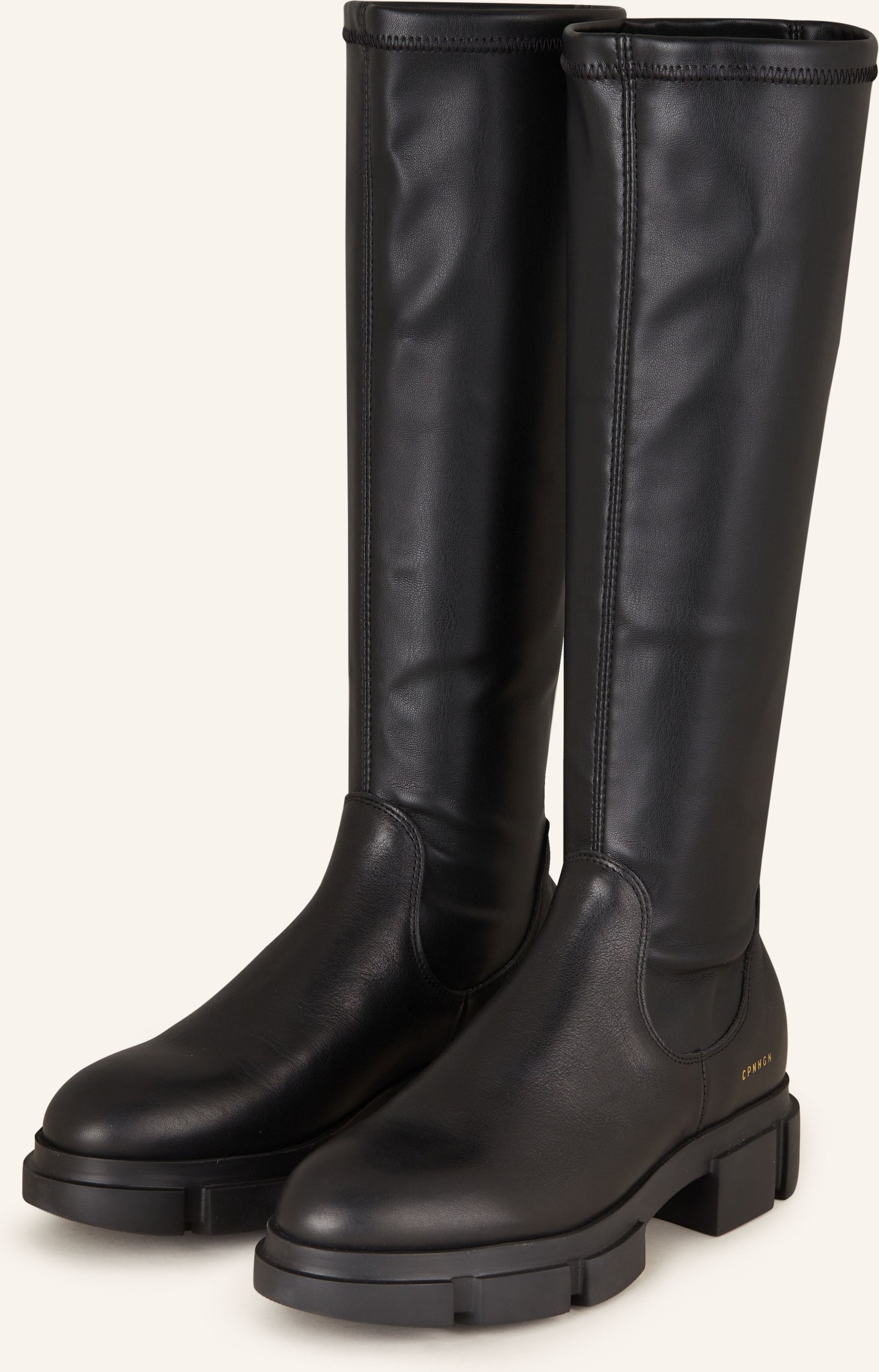 Copenhagen Studios Plateau-Stiefel cph556 schwarz