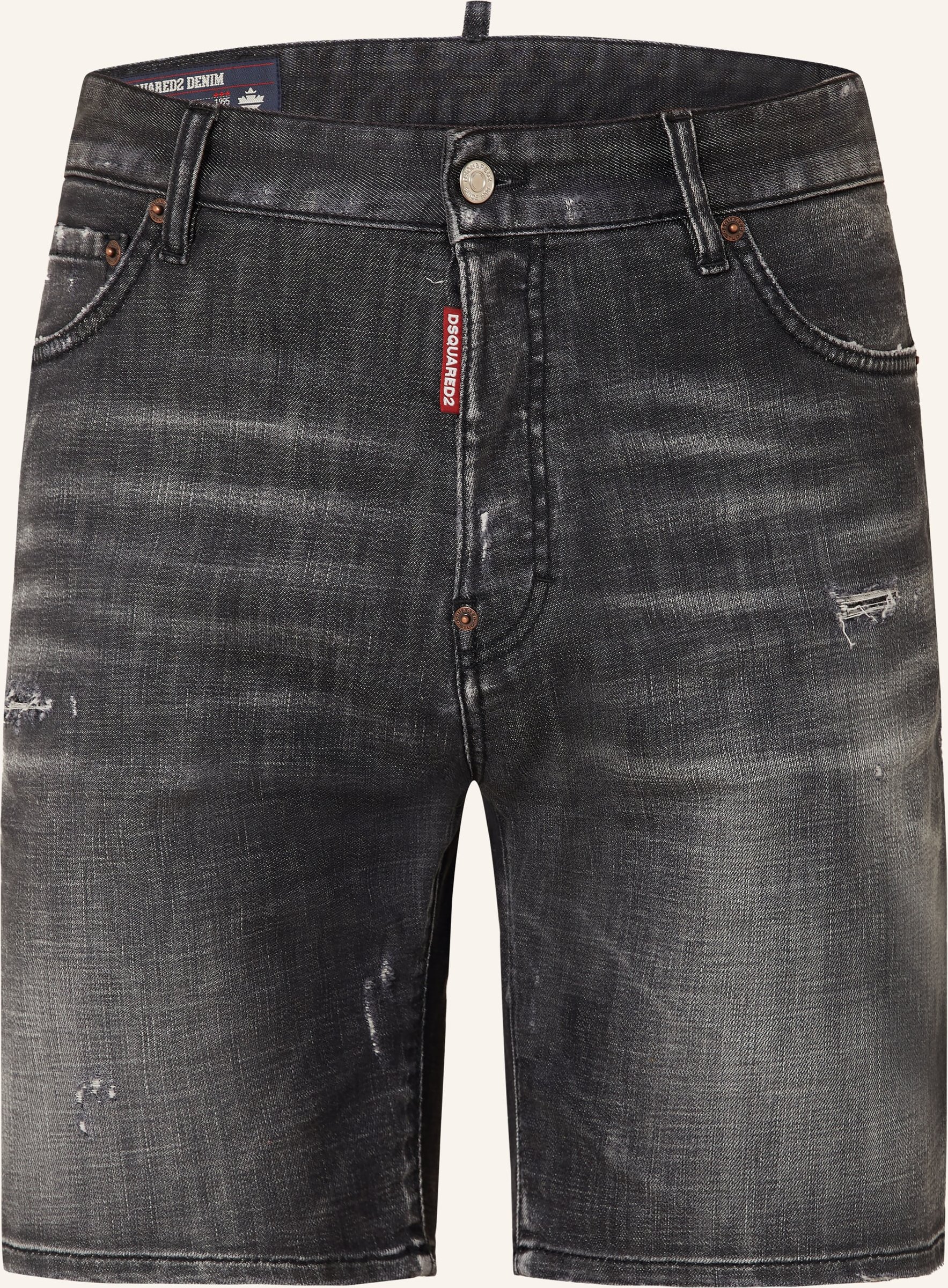 dsquared2 Jeansshorts schwarz