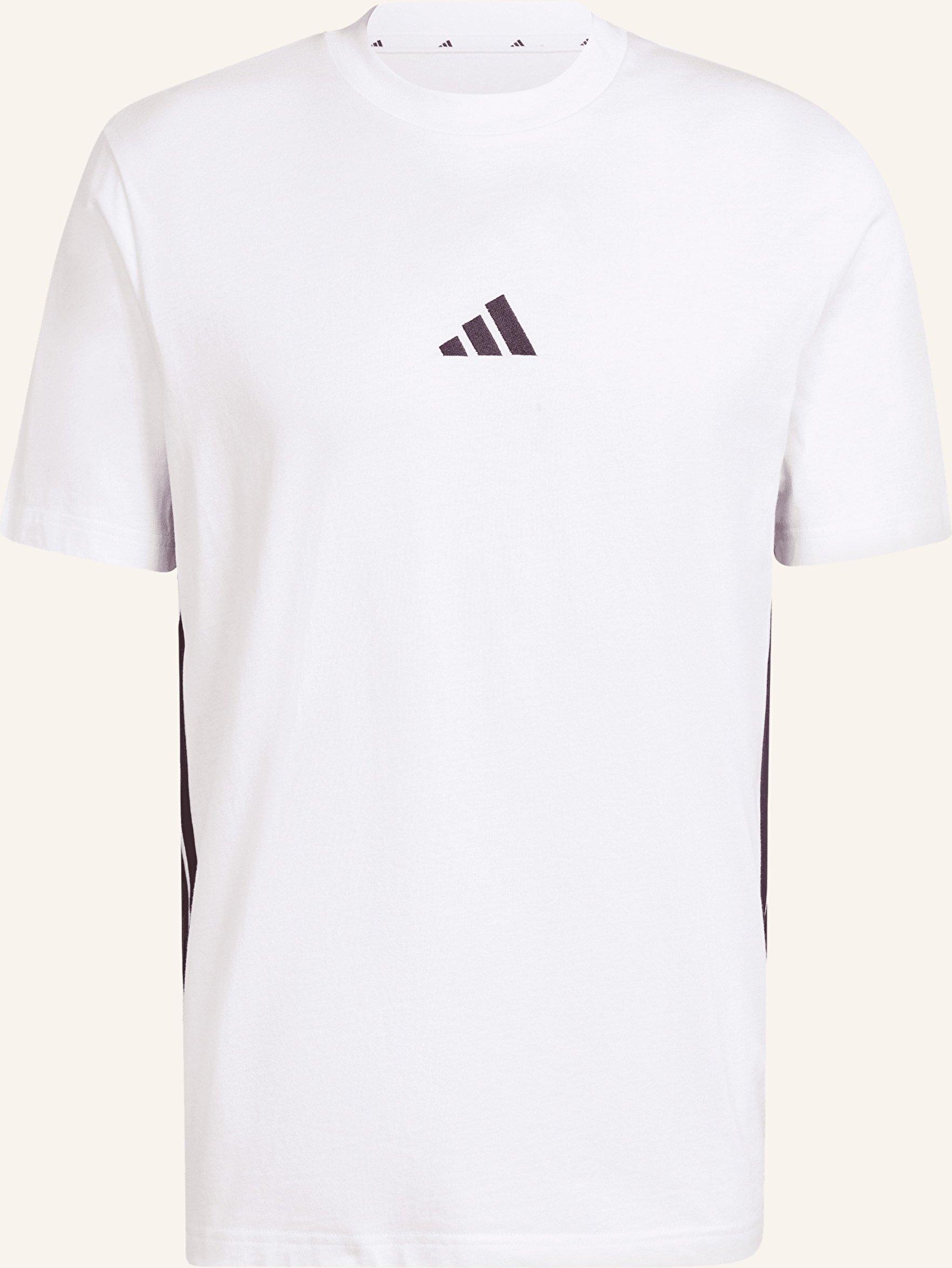 Adidas T-Shirt Essentials 3-Stripes weiss