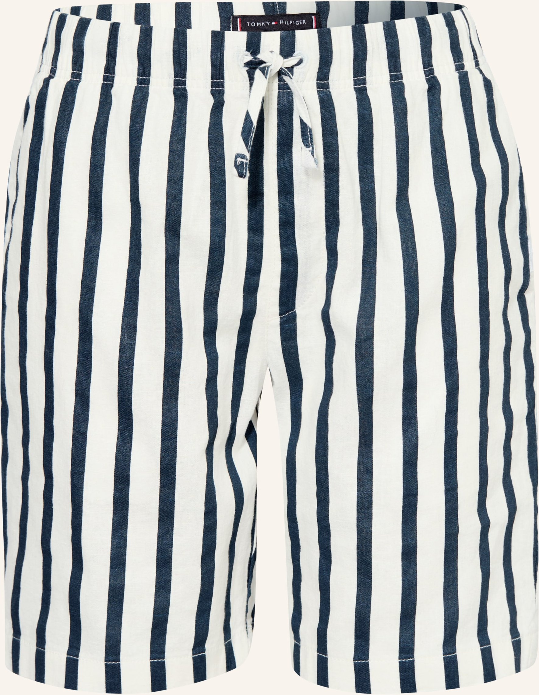 Tommy Hilfiger Shorts Im Jogging-Stil Mit Leinen blau