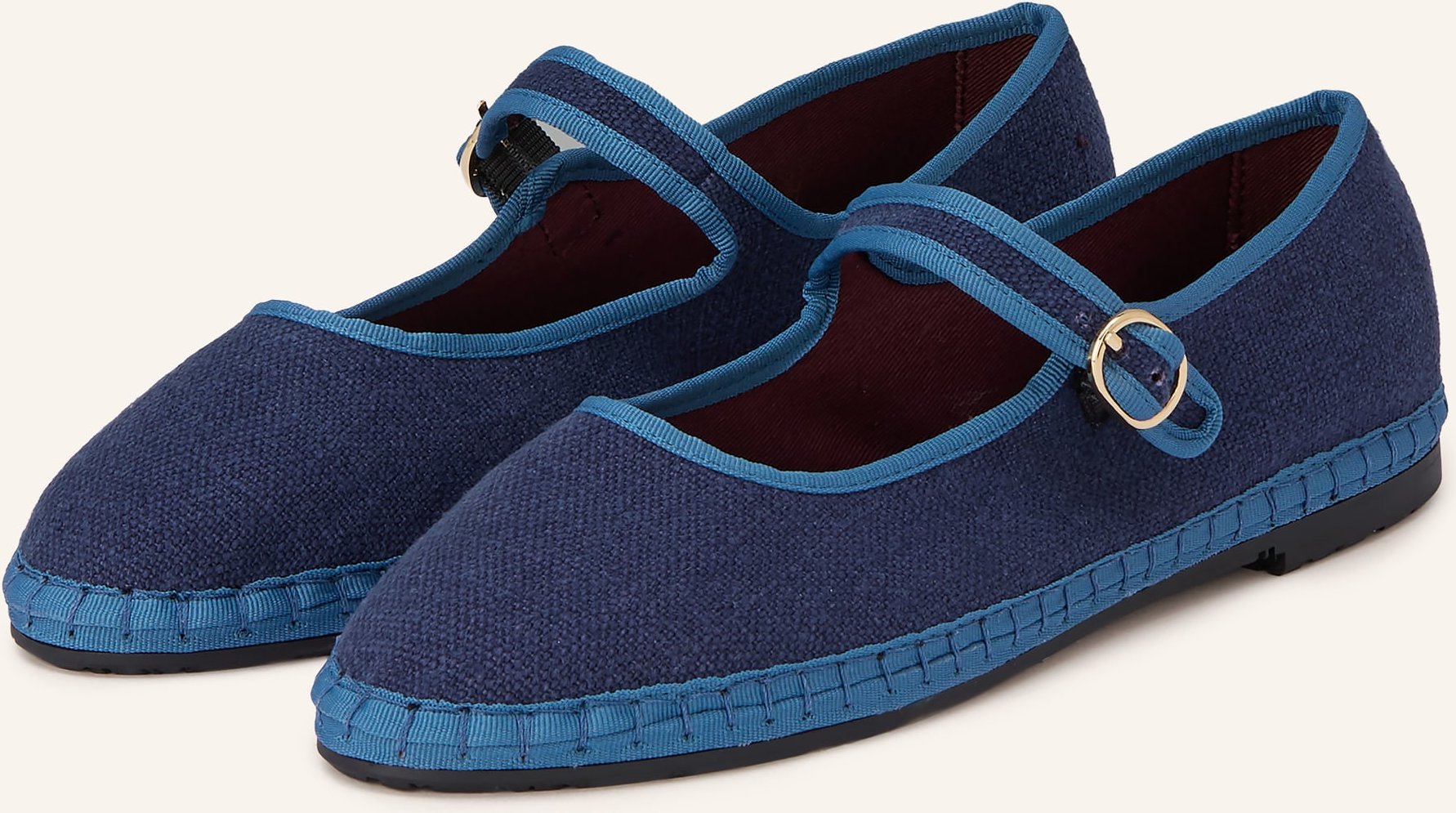 Flabelus Mary-Jane-Ballerinas Arthur blau