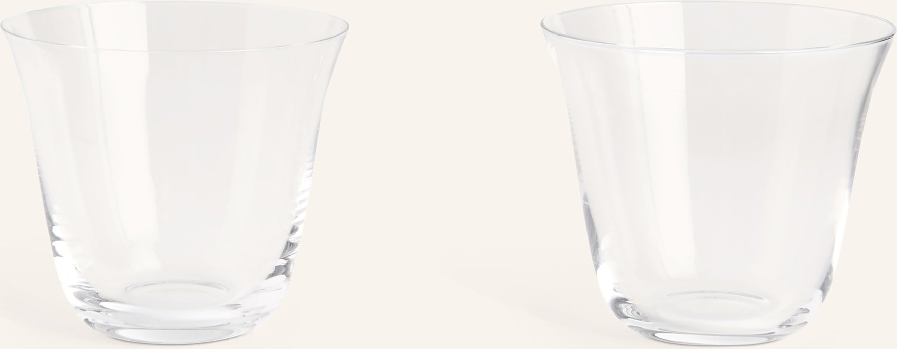Hay 2er-Set Trinkgläser Curve transparent