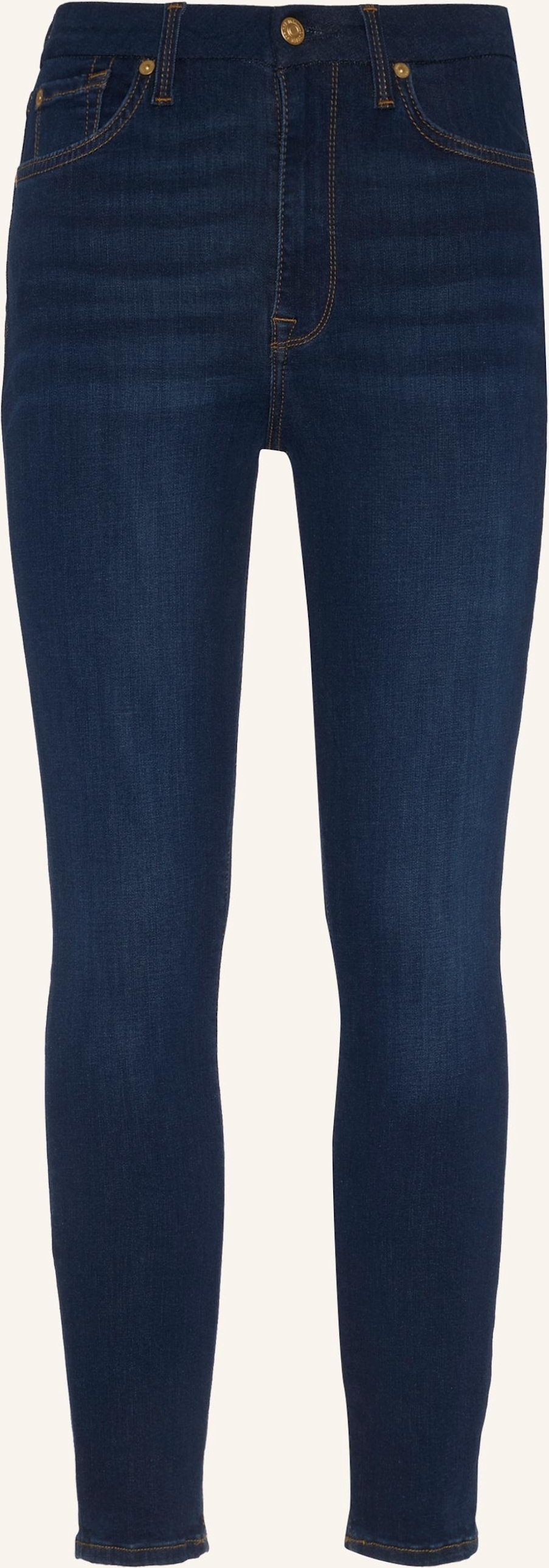 7 For All Mankind Jeans Hw Ankle Skinny Skinny Fit blau