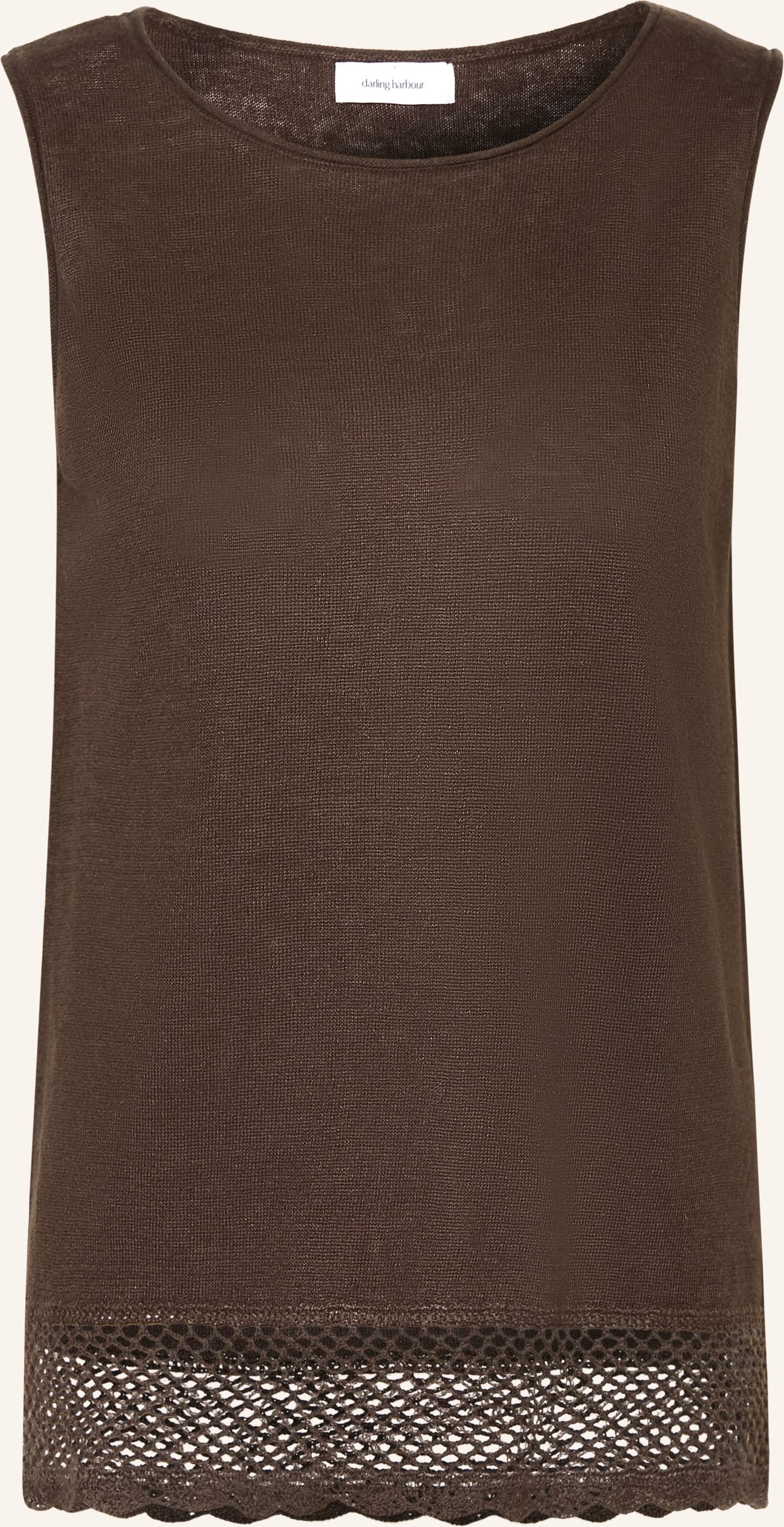 Darling Harbour Leinentop braun