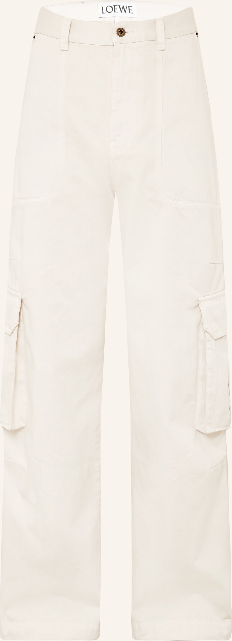 Loewe Cargohose Regular Fit weiss