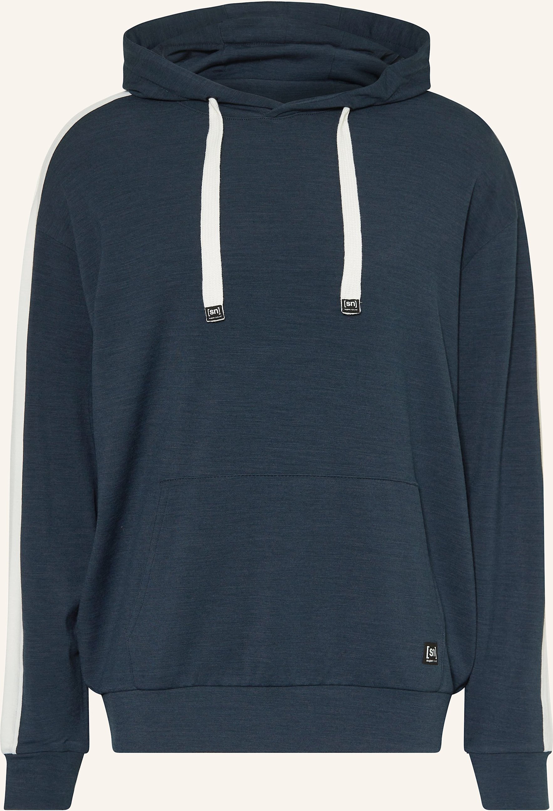 Super.Natural Hoodie Colorado Mit Merinowolle blau