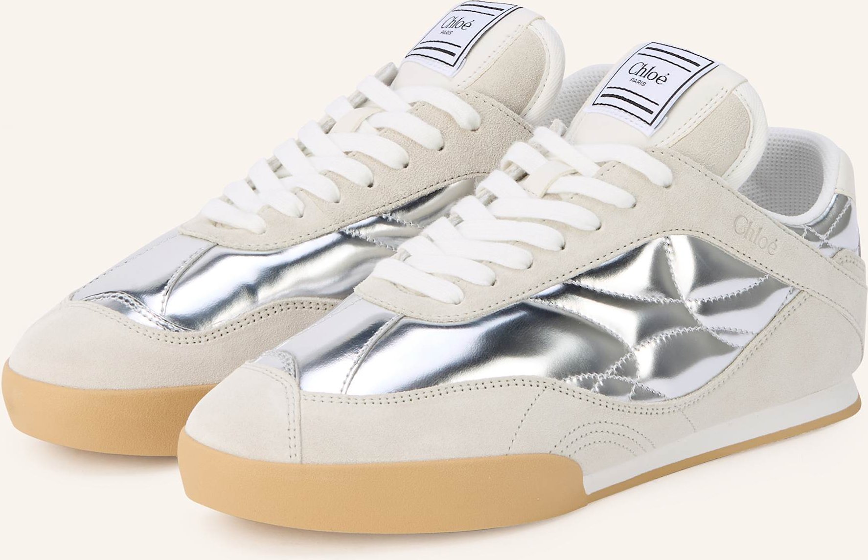 Chloé Sneaker Kick silber