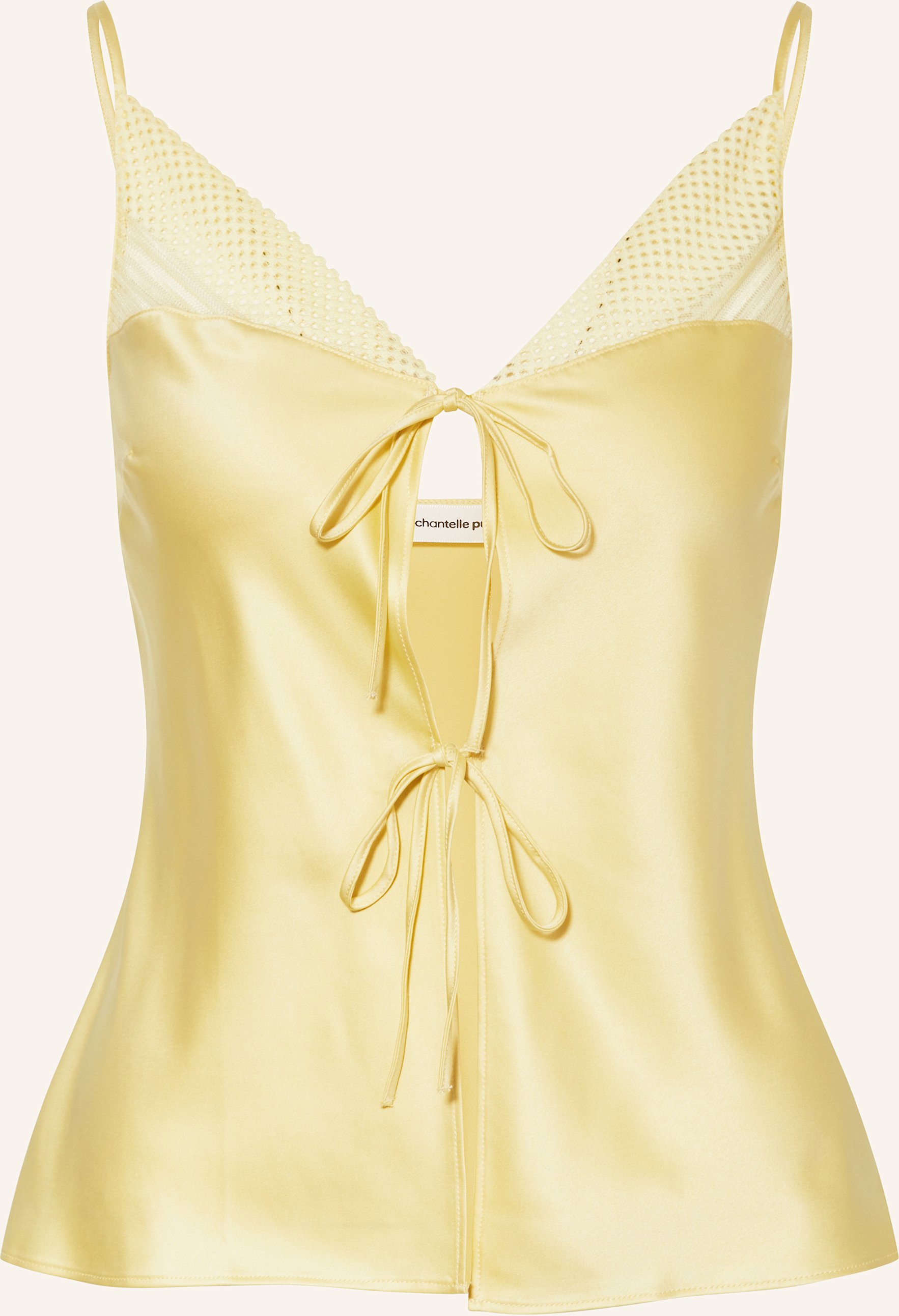 Chantelle Schlafshirt Play Aus Satin gelb