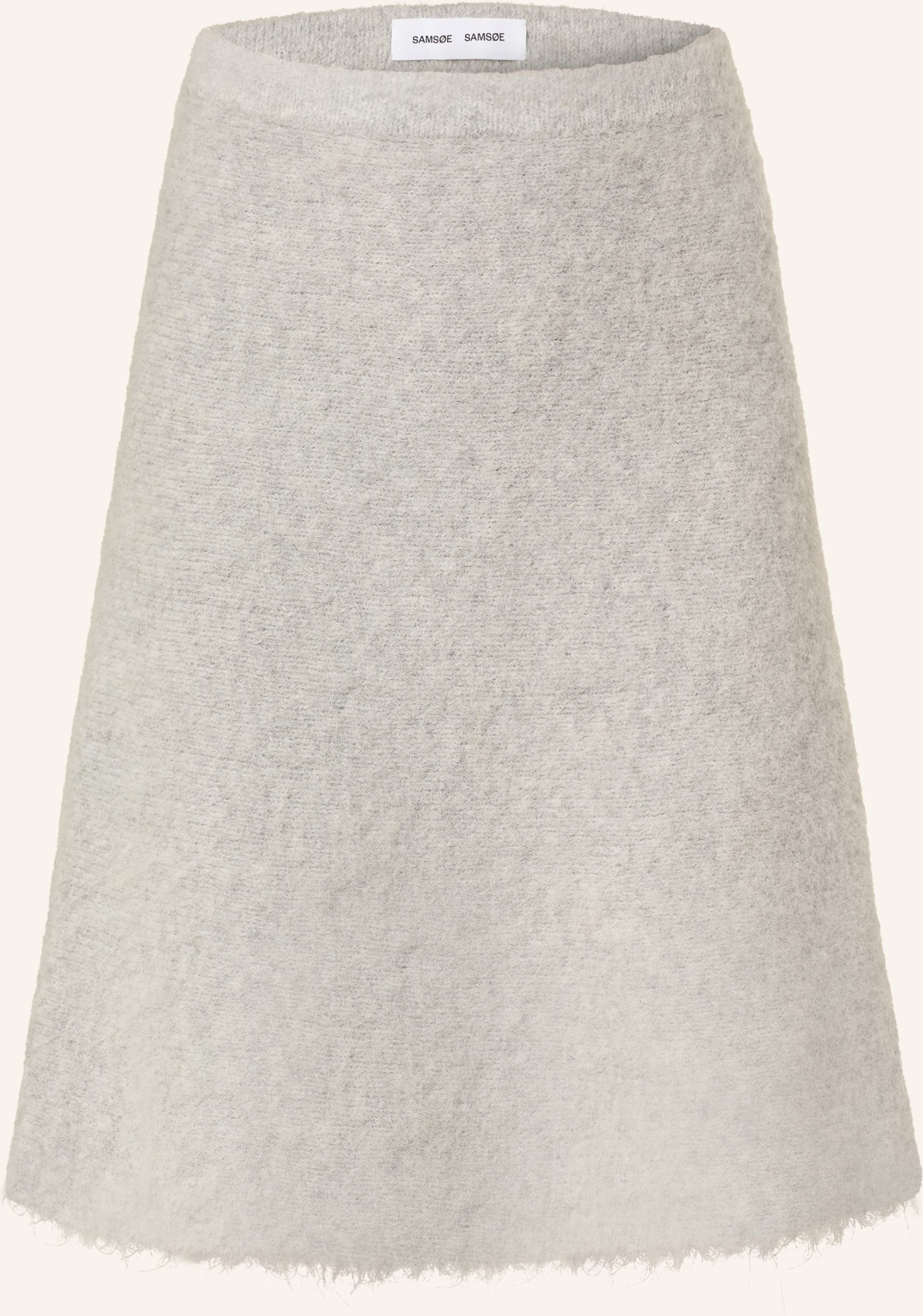 Samsøe Samsøe Strickrock Sajeanne Mit Alpaka grau
