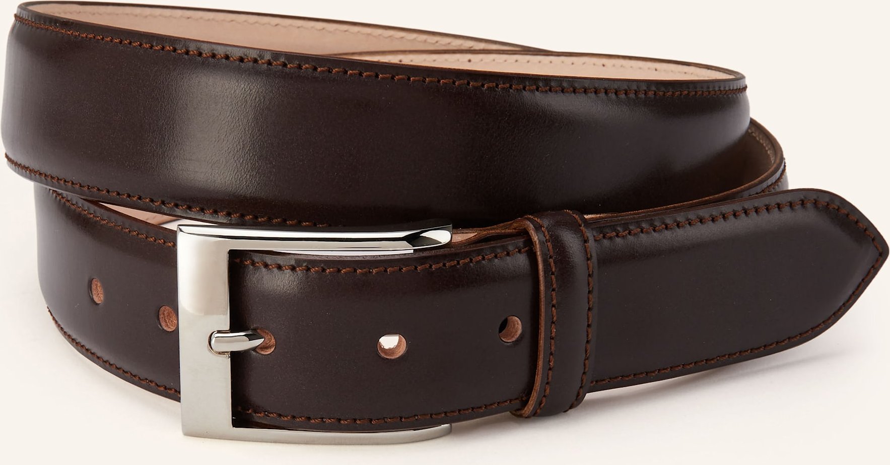 Kreis Ledergürtel braun