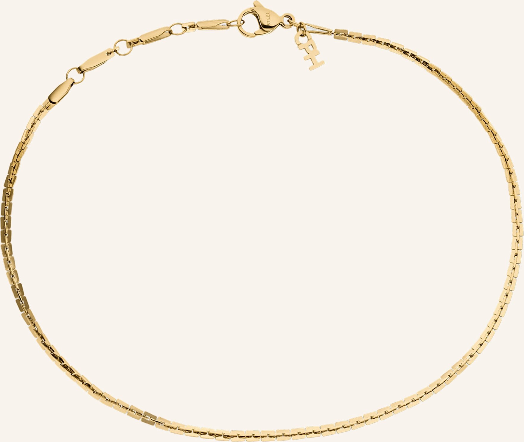 Copenhagen Studios Fußkette Aus Edelstahl gold