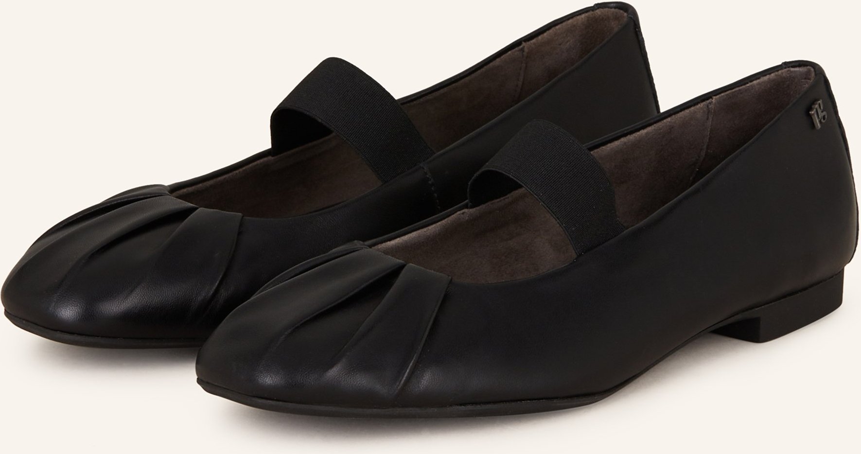 Paul Green Mary-Jane-Ballerinas schwarz