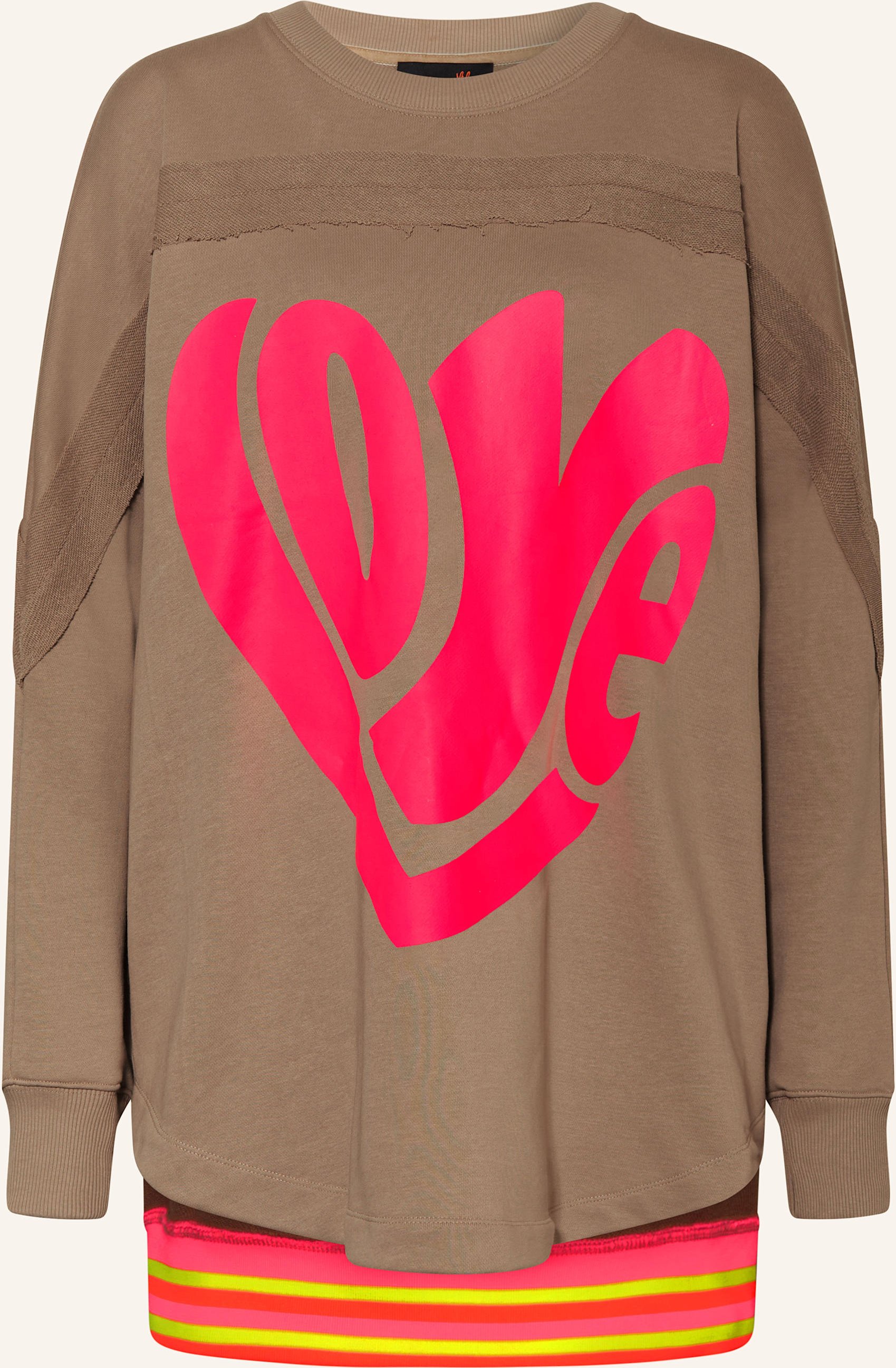 Miss Goodlife Oversized-Sweatshirt beige