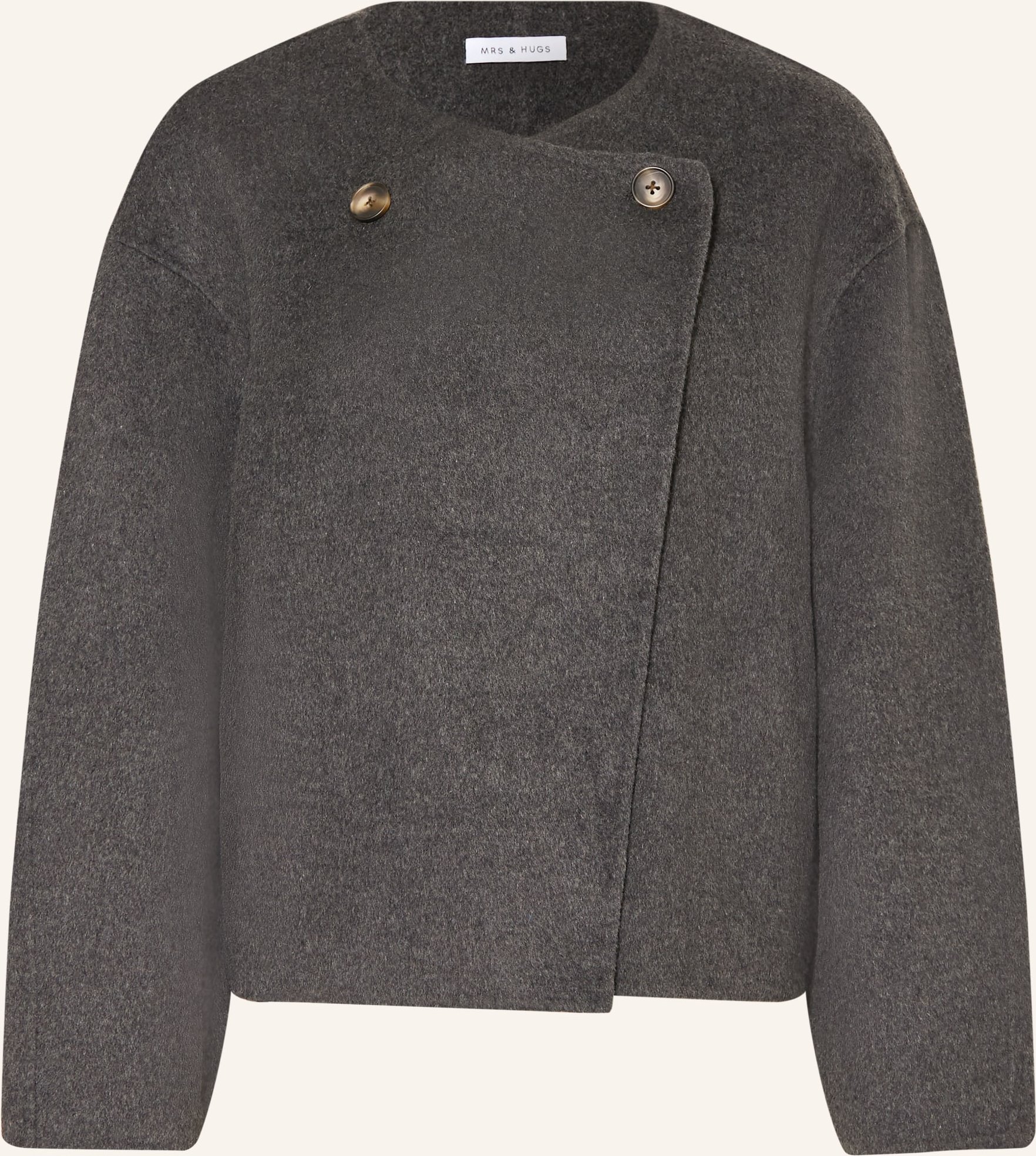 Mrs & Hugs Kastenjacke grau
