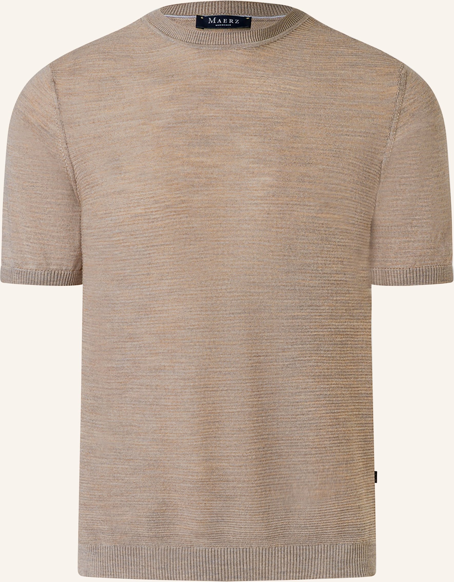 Maerz Muenchen Strickshirt Aus Merinowolle beige