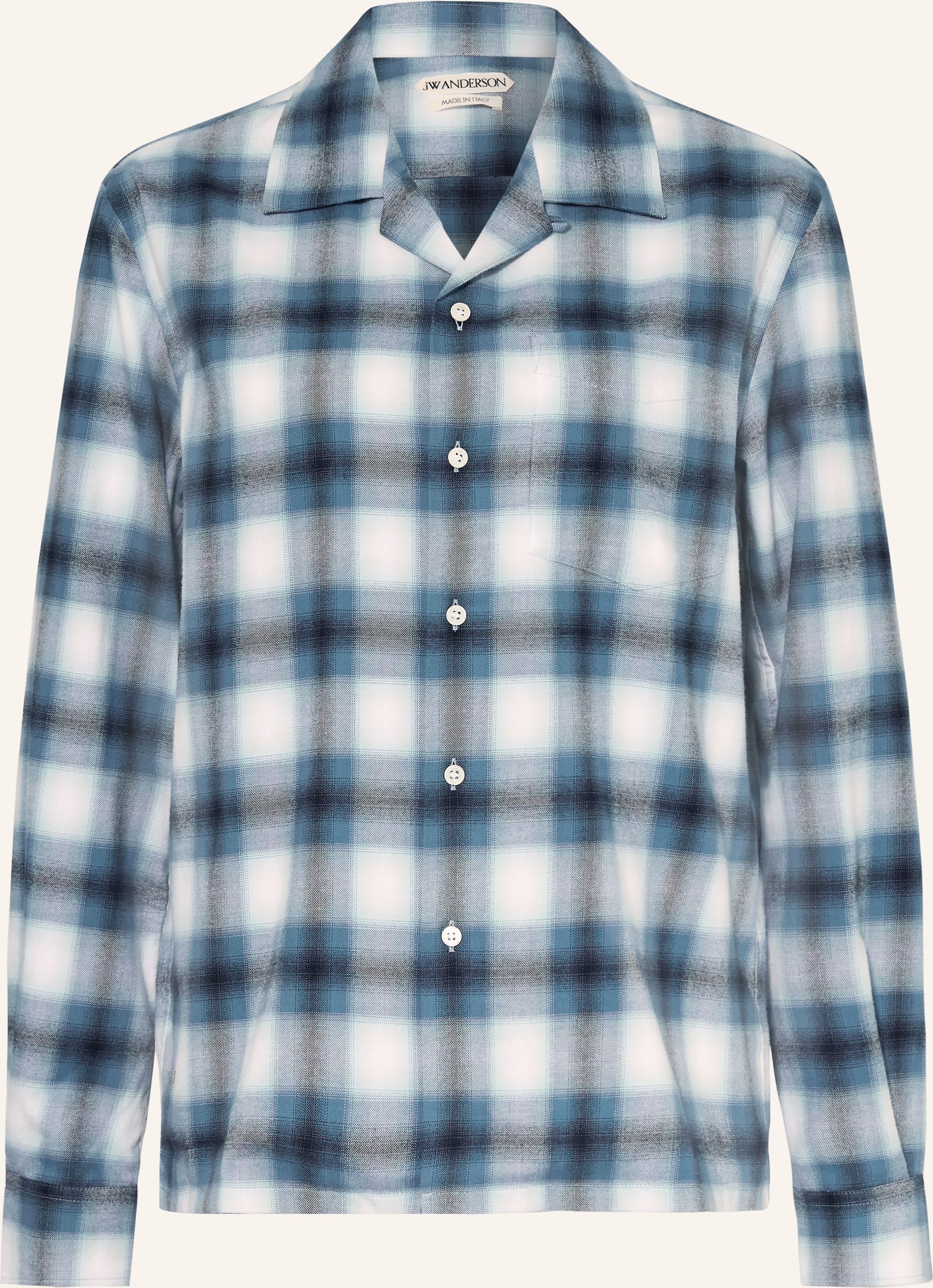Jw Anderson Flanell-Overshirt blau