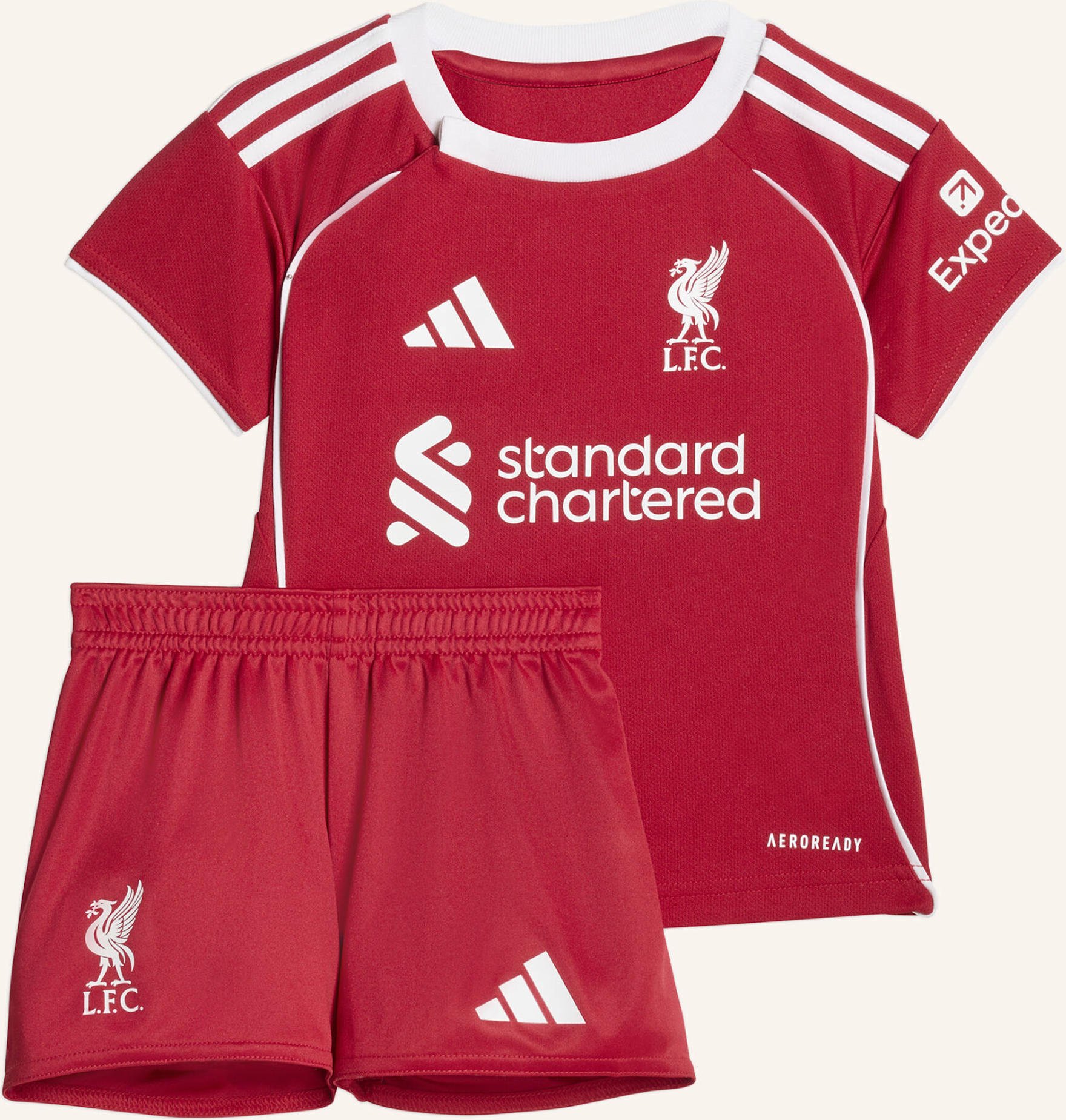 Adidas Fc Liverpool 25/26 Kids Mini-Heimausrüstung rot