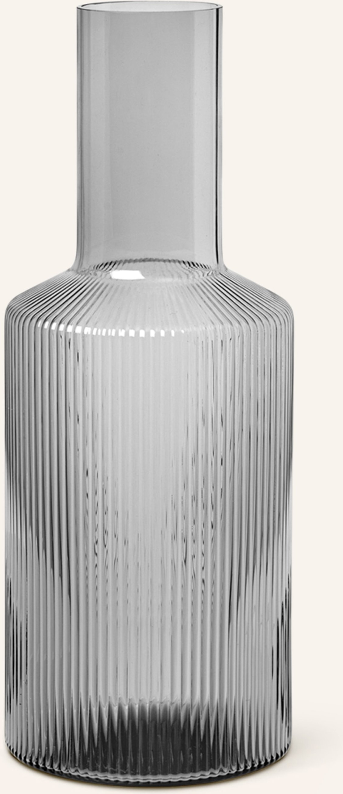 Ferm Living Karaffe Ripple grau