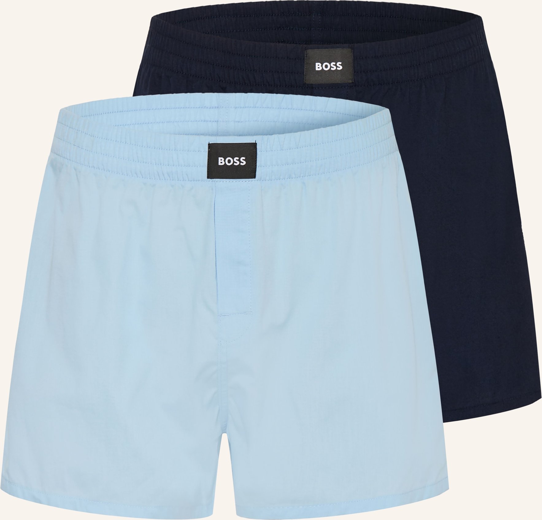 Boss 2er-Pack Web-Boxershorts S. Cw Peach blau